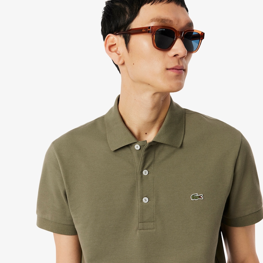 Slim Fit Stretch Piqu&eacute; Polo Shirt image number 1