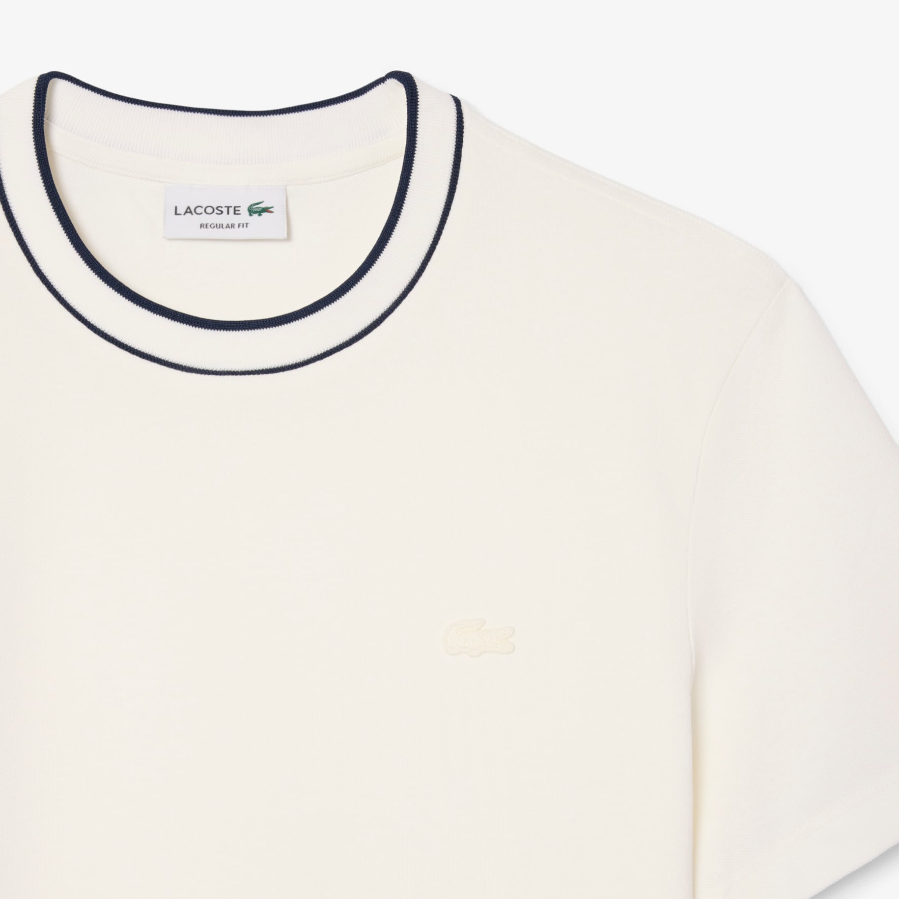 Stretch Piqu&eacute; Stripe Collar T-shirt image number 4
