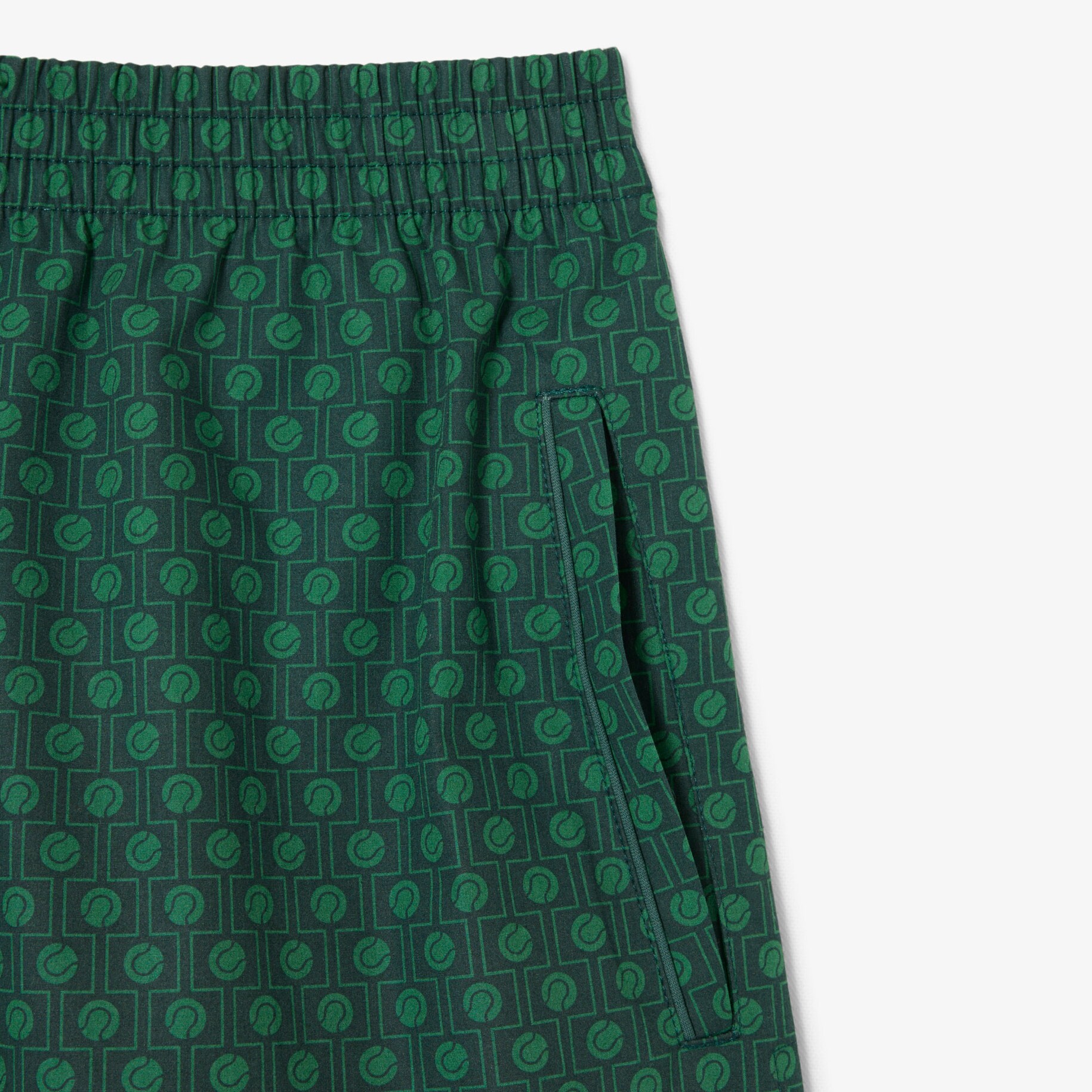 Runway Print Poplin Shorts image number 5