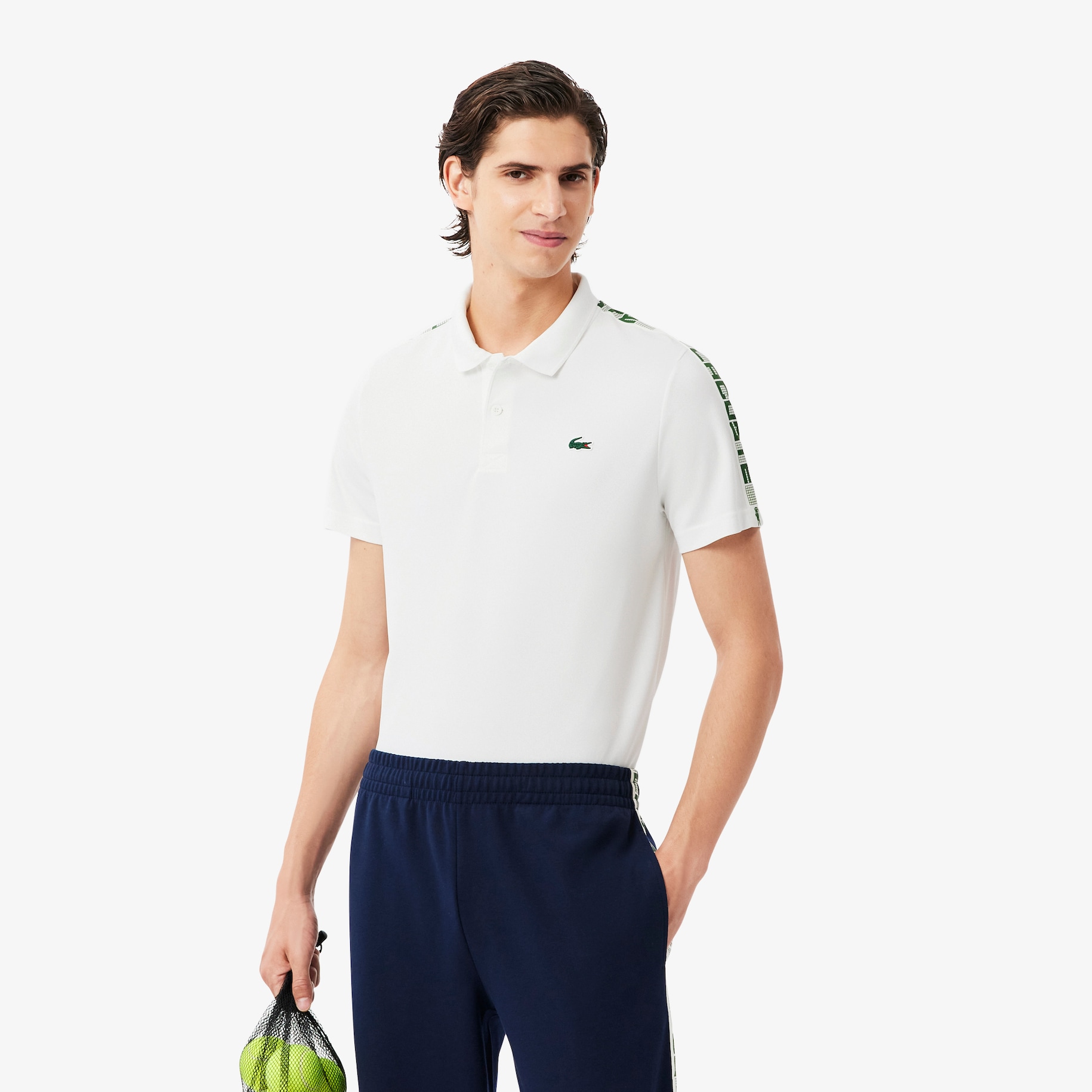 Ultra Dry Branded Stripe Tennis Polo Shirt image number 0