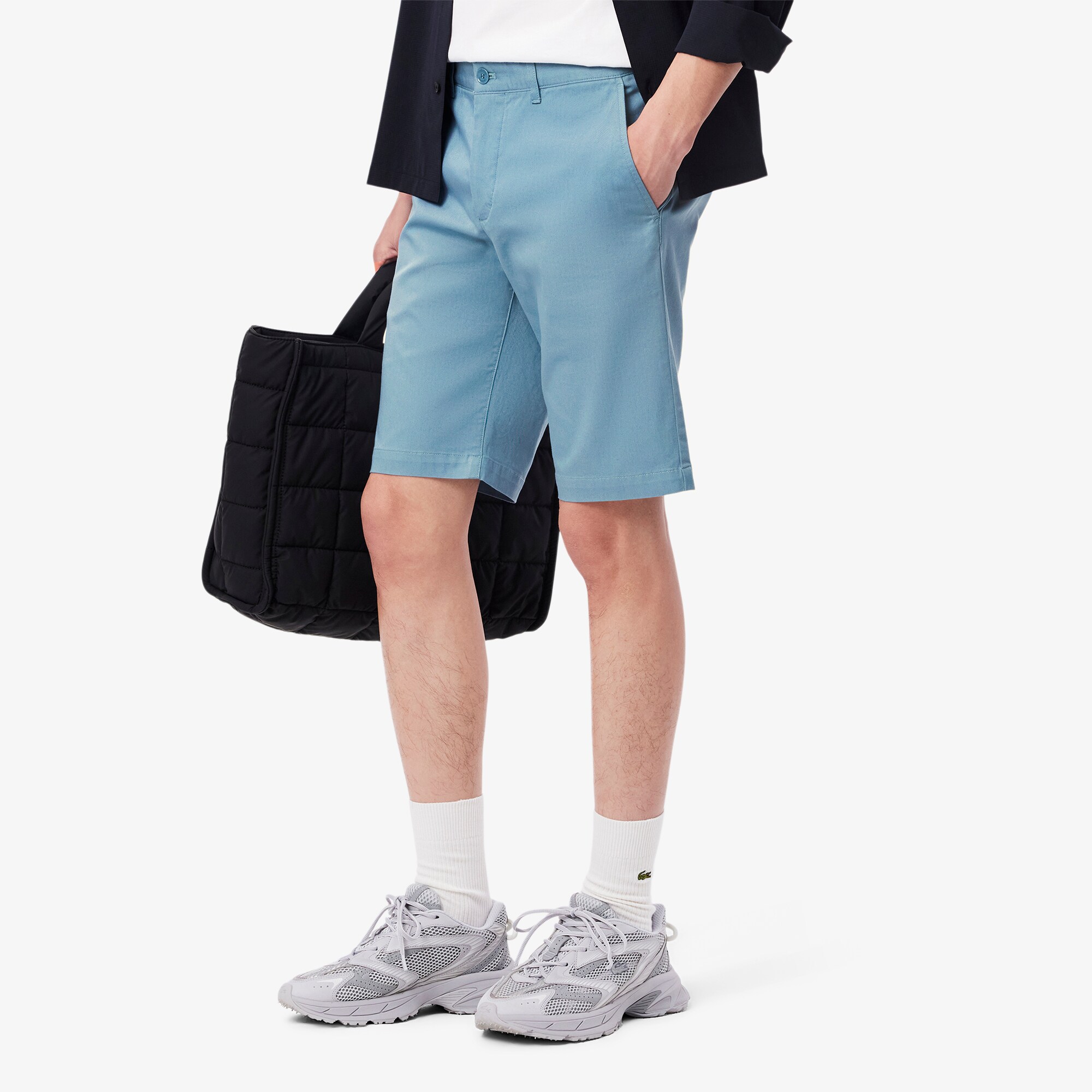 Slim Fit Stretch Cotton Chino Shorts image number 1