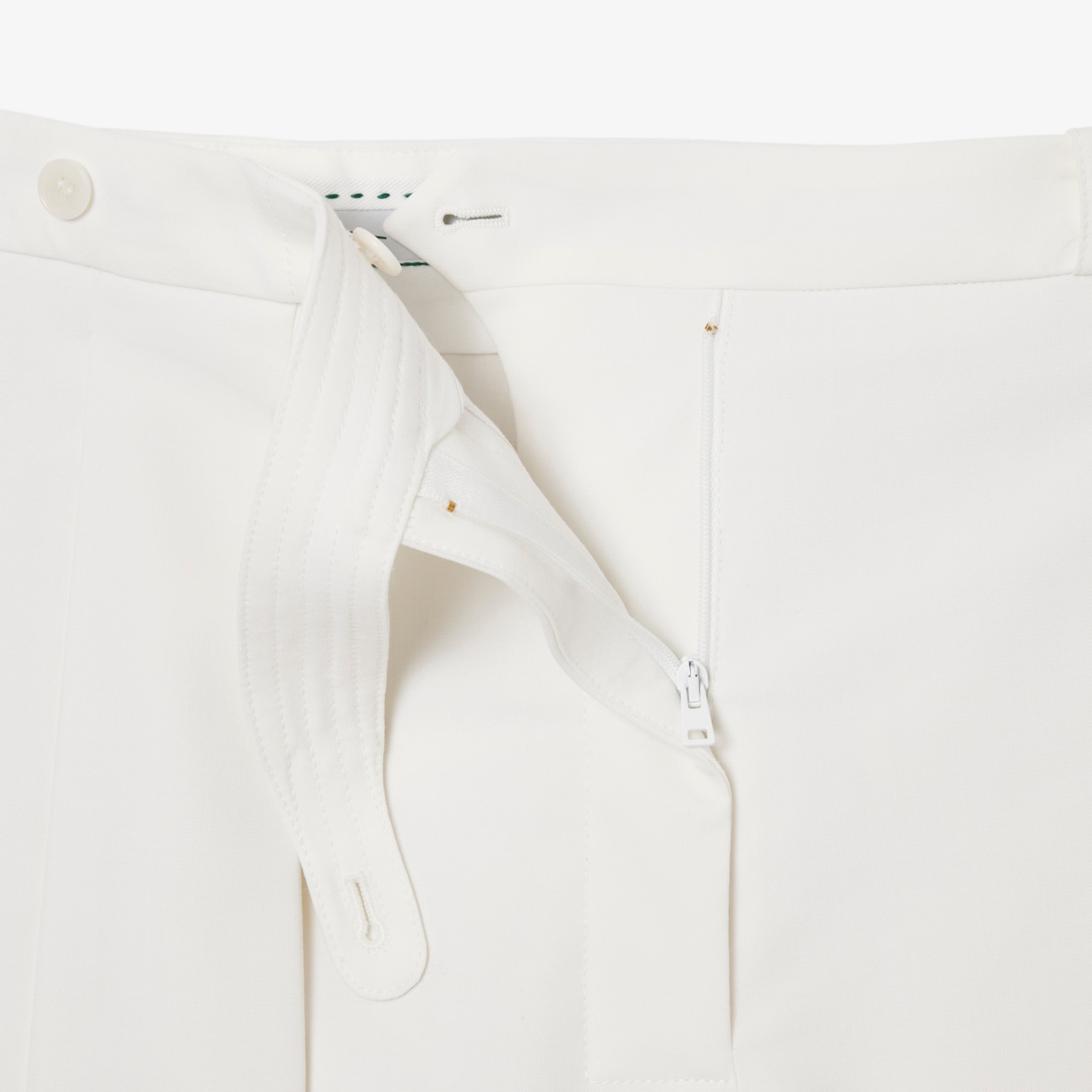 Runway Pleated Wool Bermuda Shorts image number 6