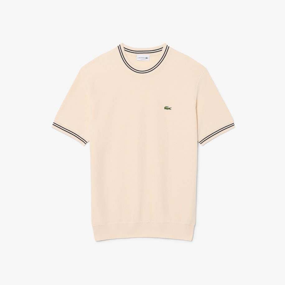 Classic Fit Stripe Detail Knit T-Shirt image number 3