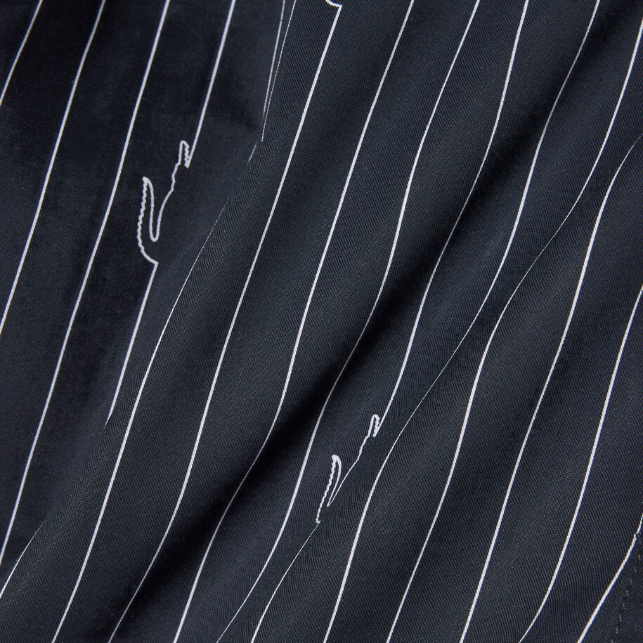 Crocodile Print Stripe Cotton Shorts image number 4