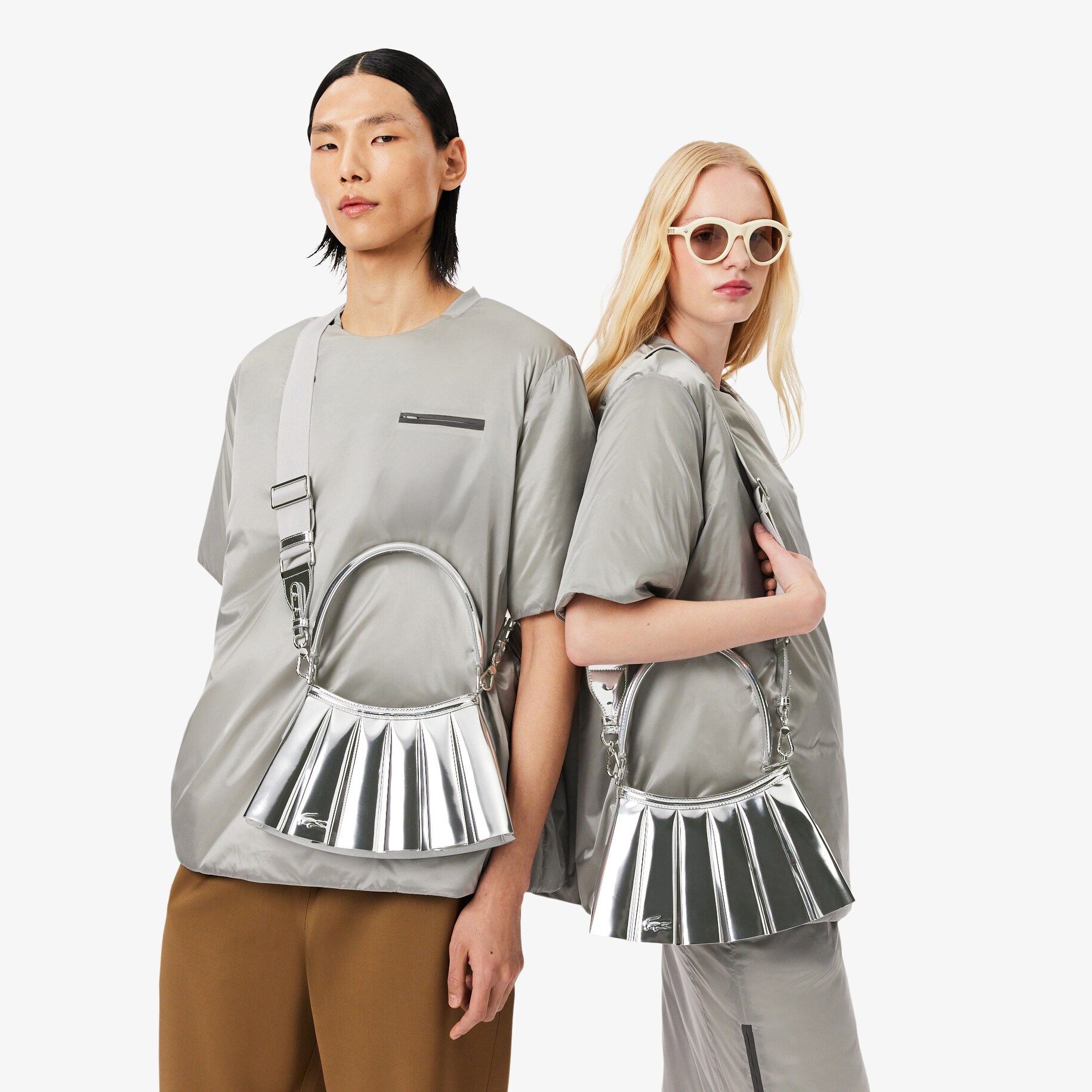 Runway Small Lenglen Mirror Leather Purse image number 5