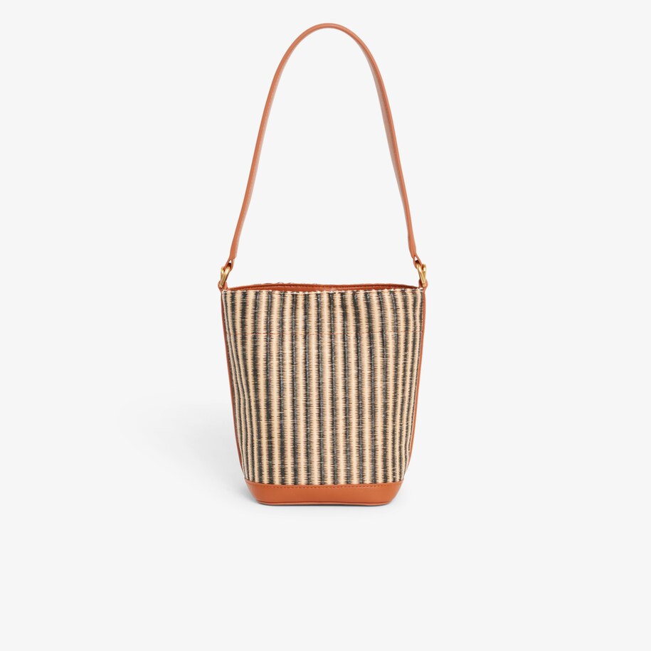 Small Summer Pack Raffia Bucket Bag image number 1