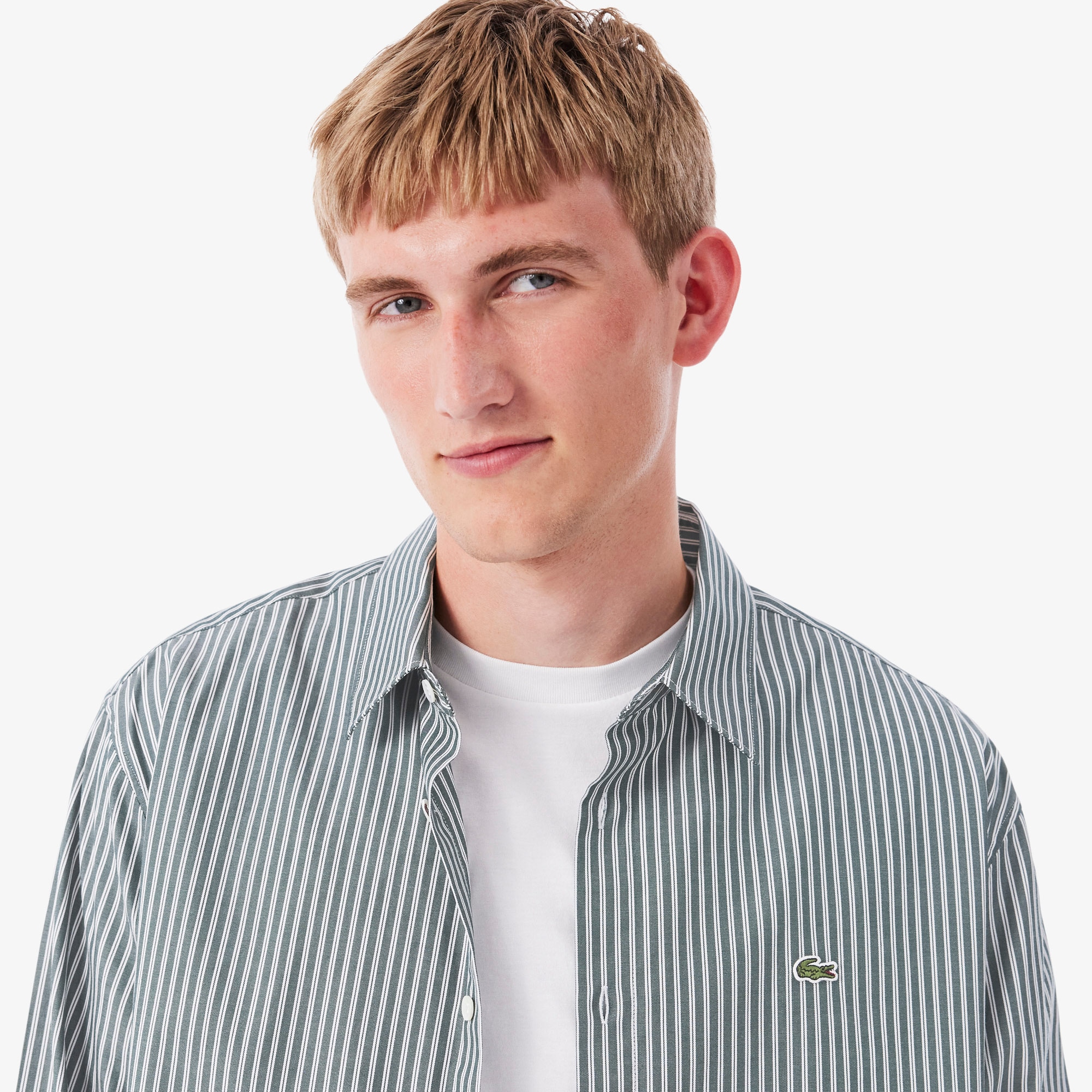 Regular Fit Striped Pinpoint Shirt image number 1