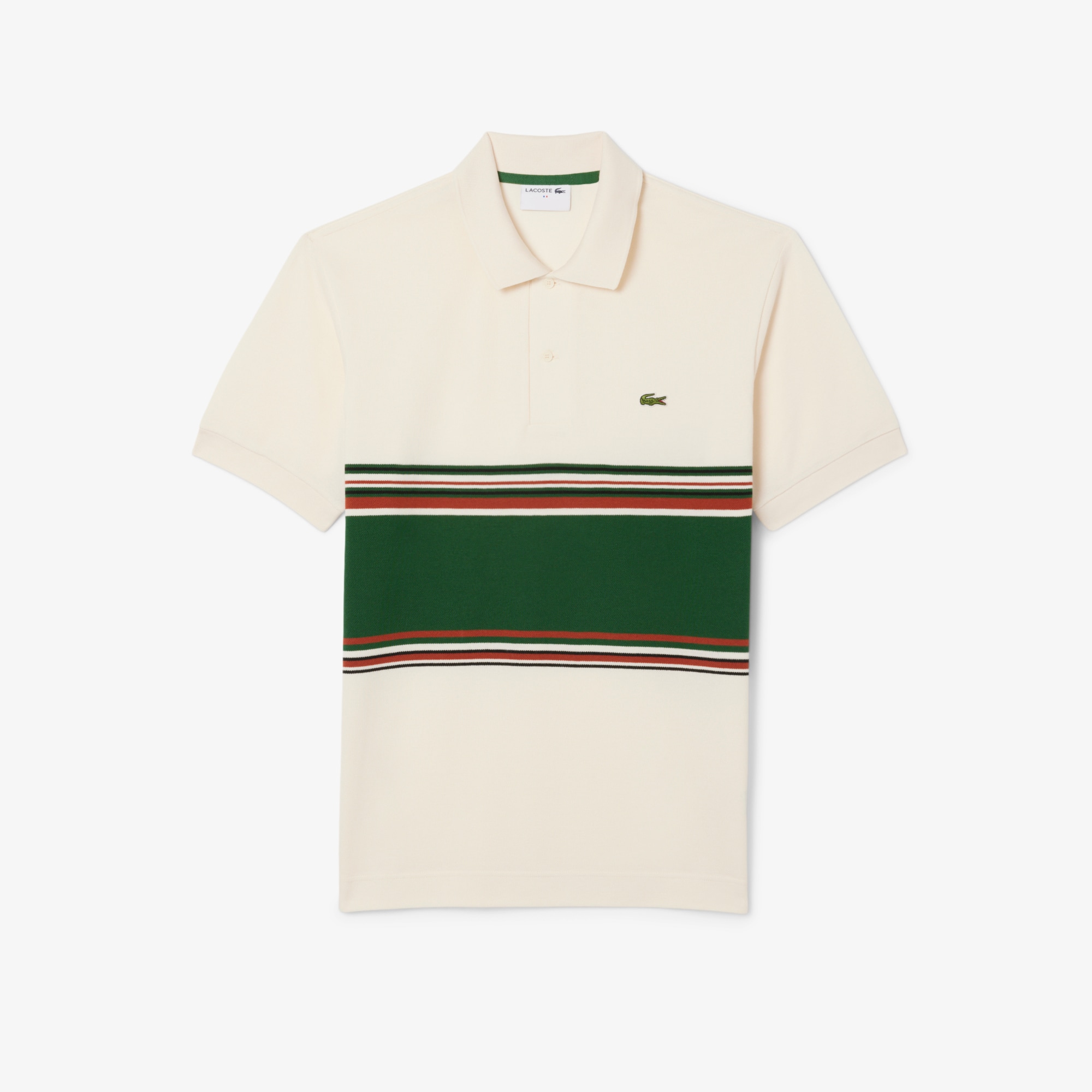 French Made Classic Fit Striped Polo Shirt image number 3