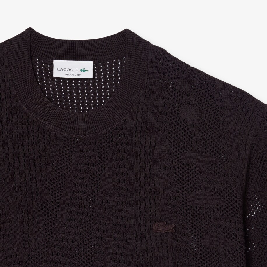 Relaxed Fit Short Sleeved Printed Sweater image number 1