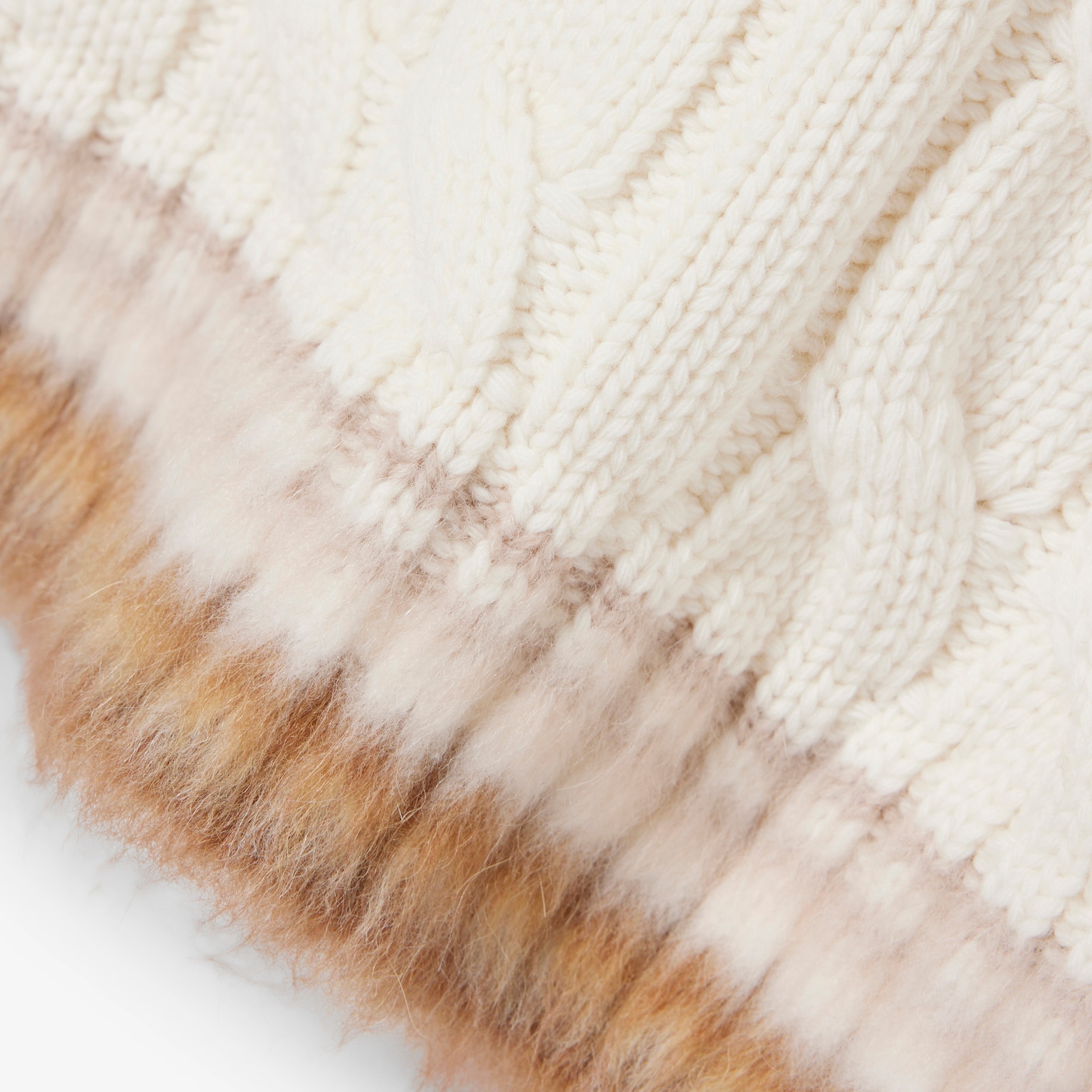 Runway Cable Knit Wool Sweater Vest image number 7
