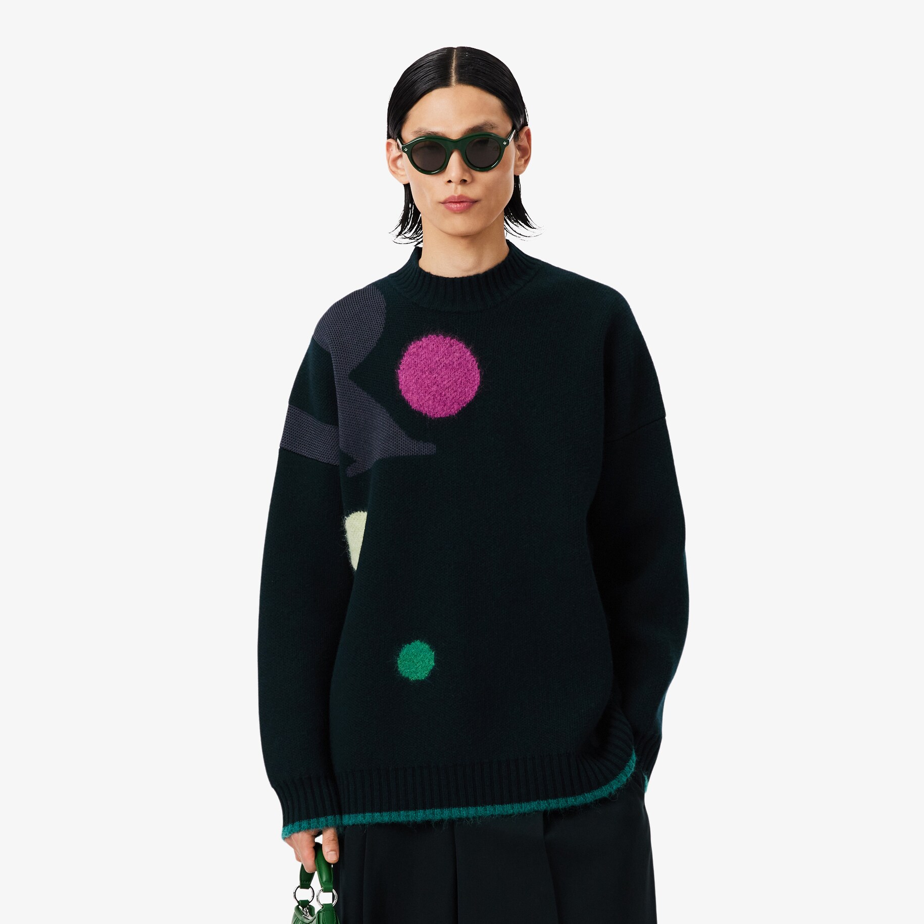 Runway Graphic Jacquard Sweater image number 0