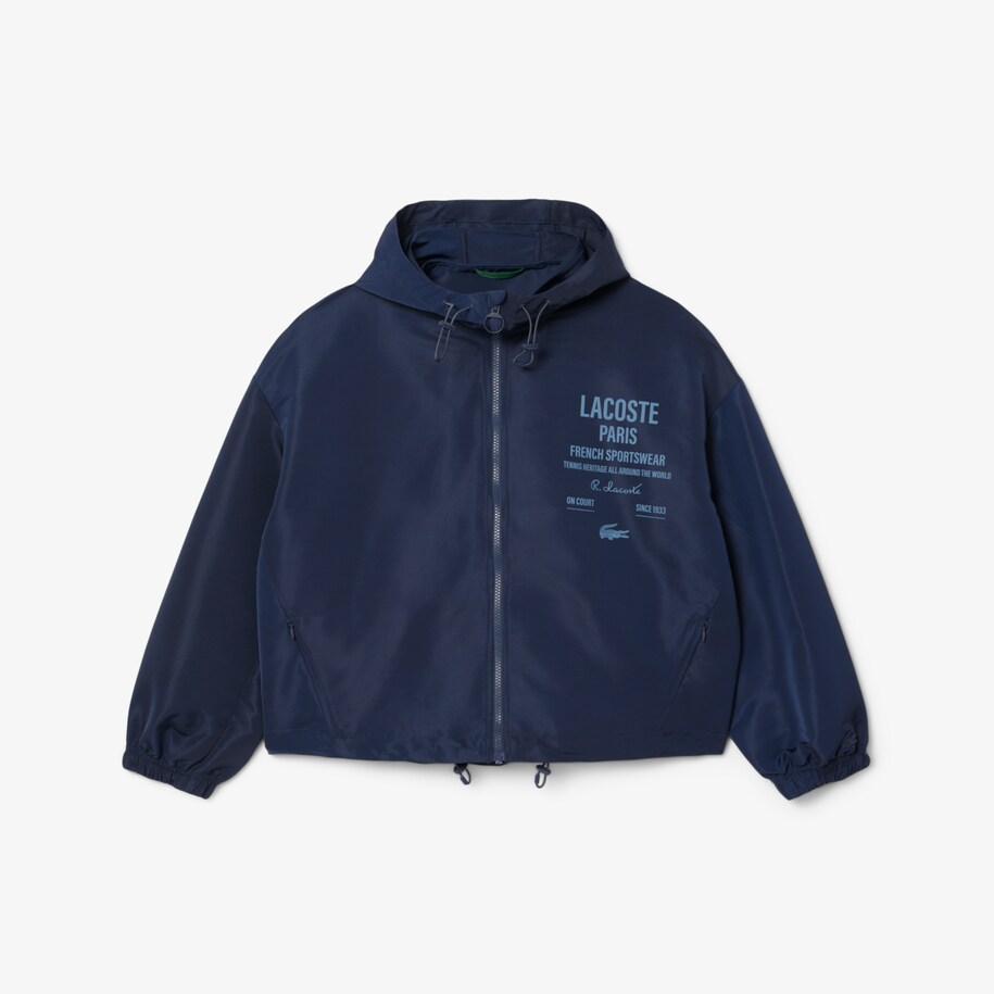 Short Oversized Hooded Jacket image number 0