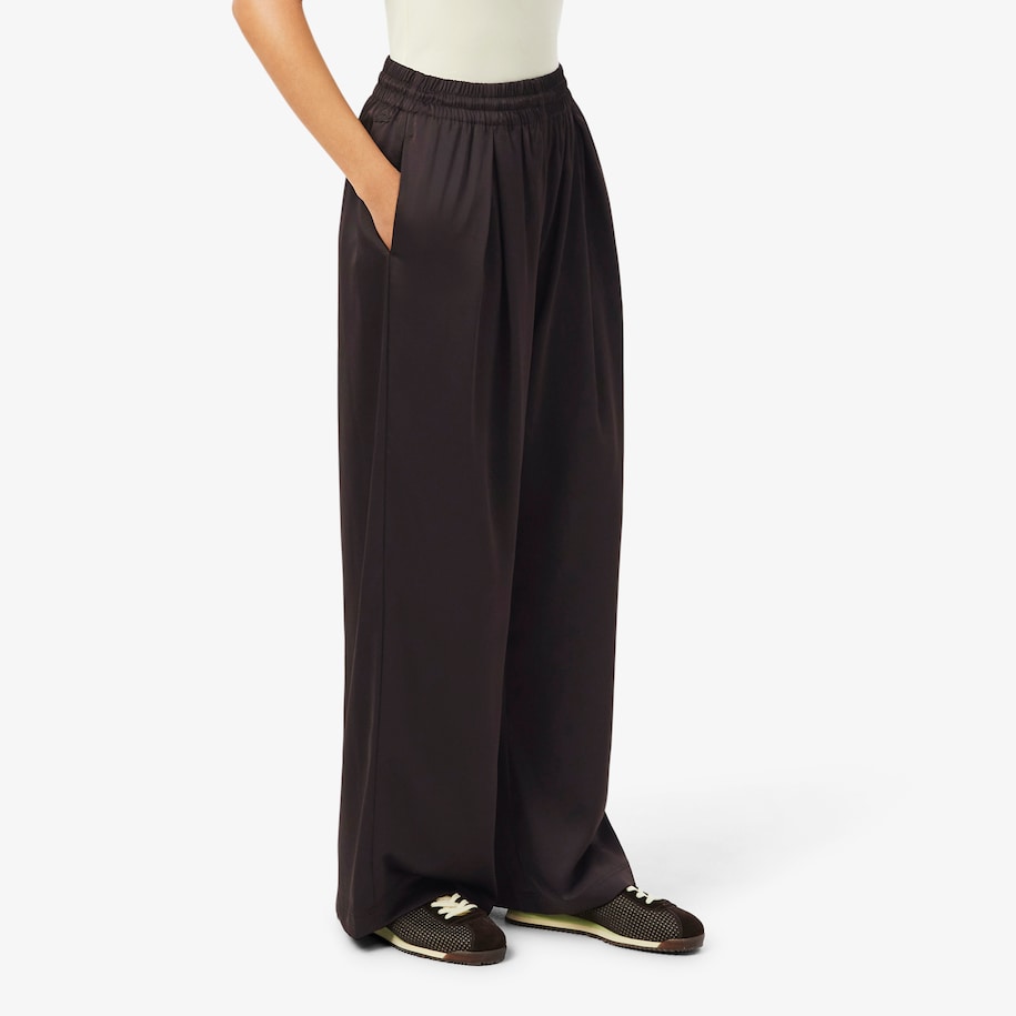 Oversized Elasticated Satin Pants image number 1