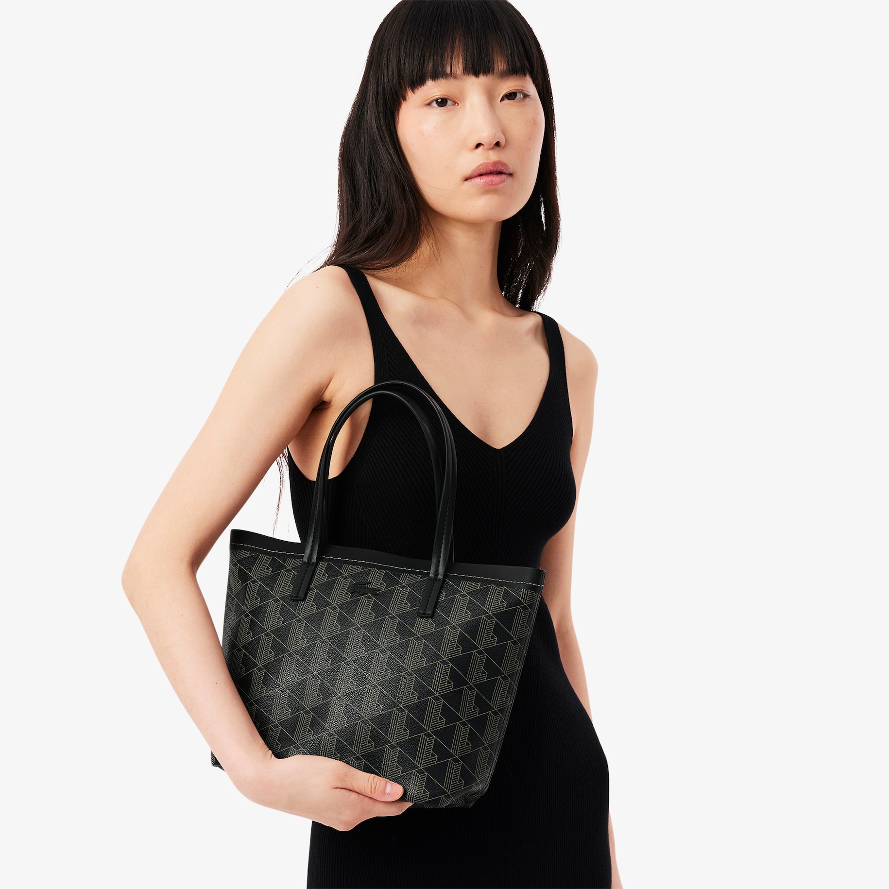 Small Zely Grained Tote with Pouch image number 5