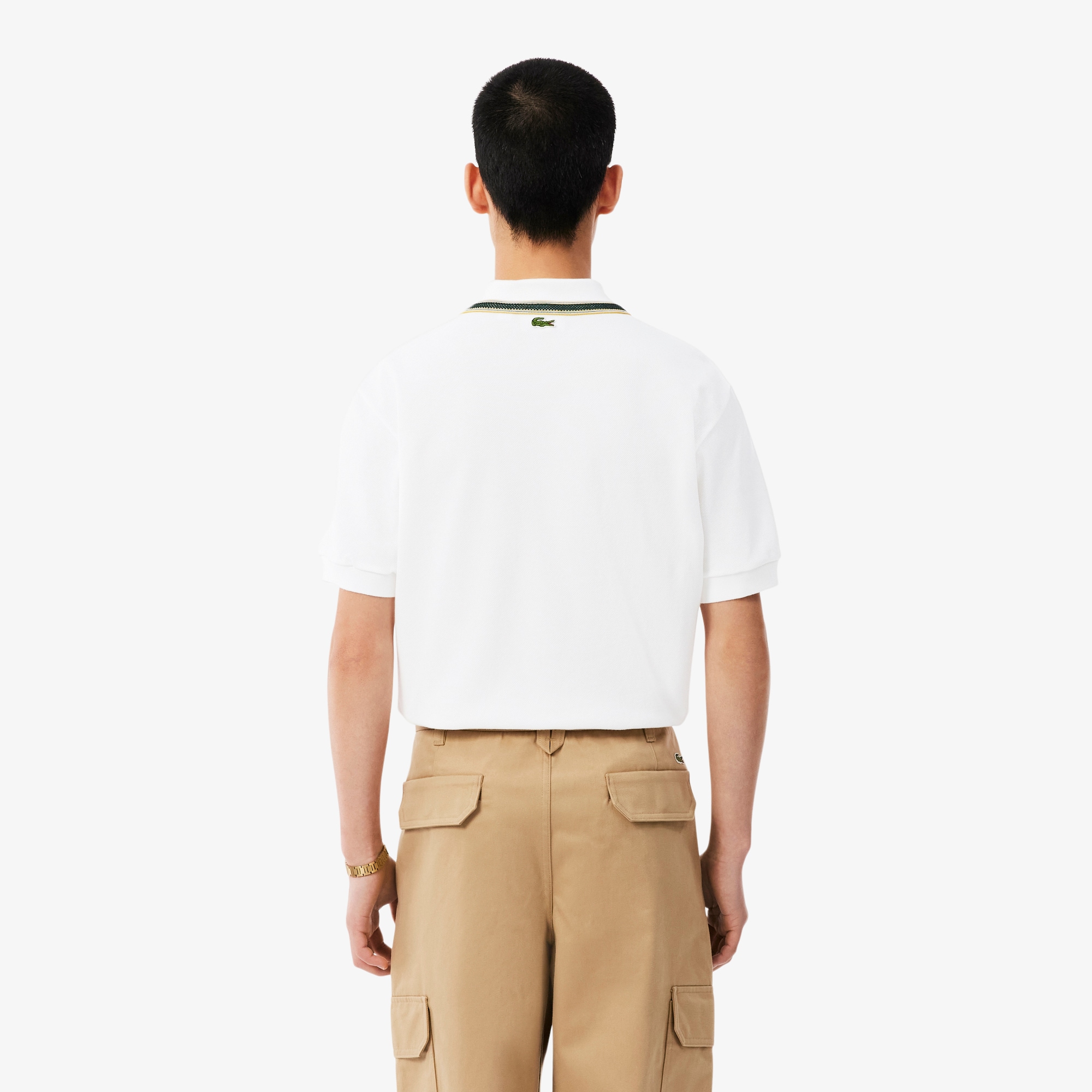 Classic Fit French Made Badge Accent Polo Shirt image number 2