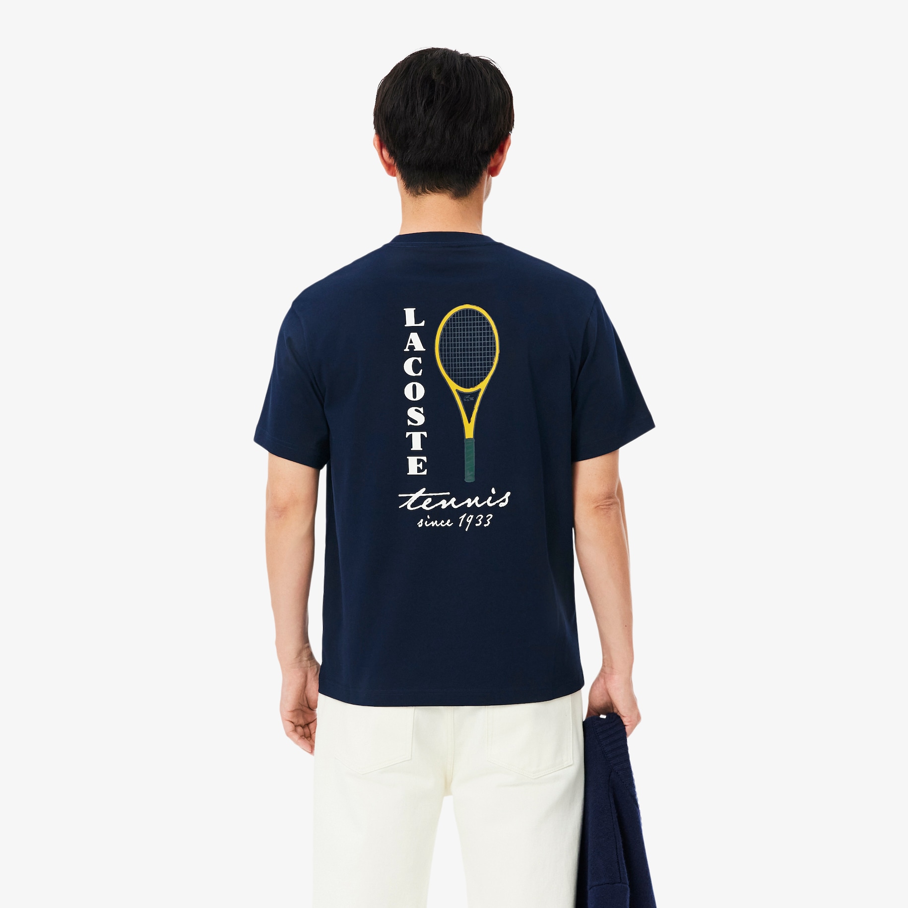 Embroidered Accent Tennis Print Jersey T-shirt image number 2