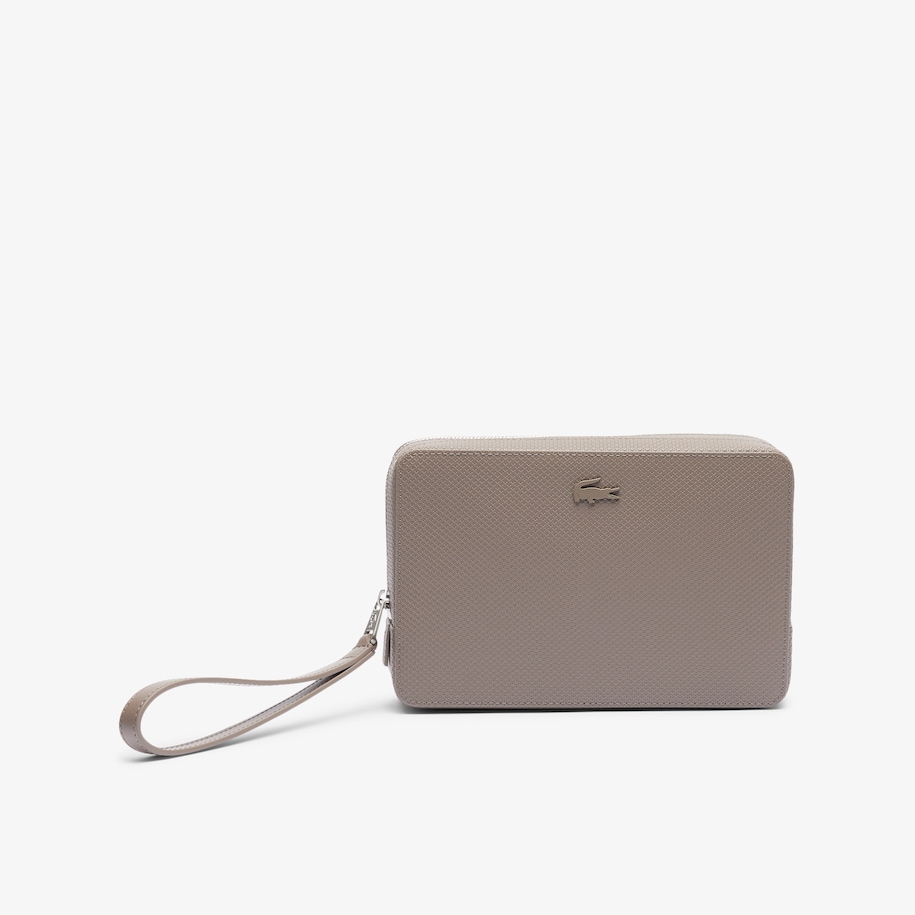 Chantaco Piqu&eacute; Leather Zipped Pouch image number 0