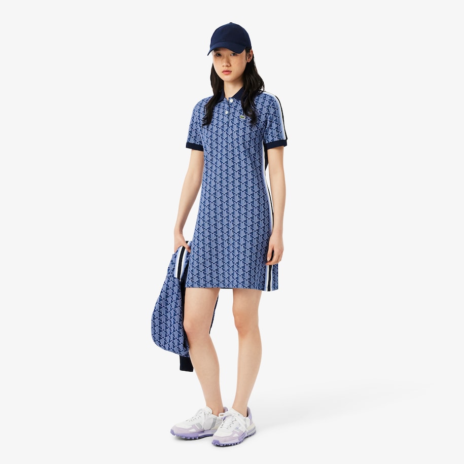 Slim Fit Monogram Polo Dress image number 0