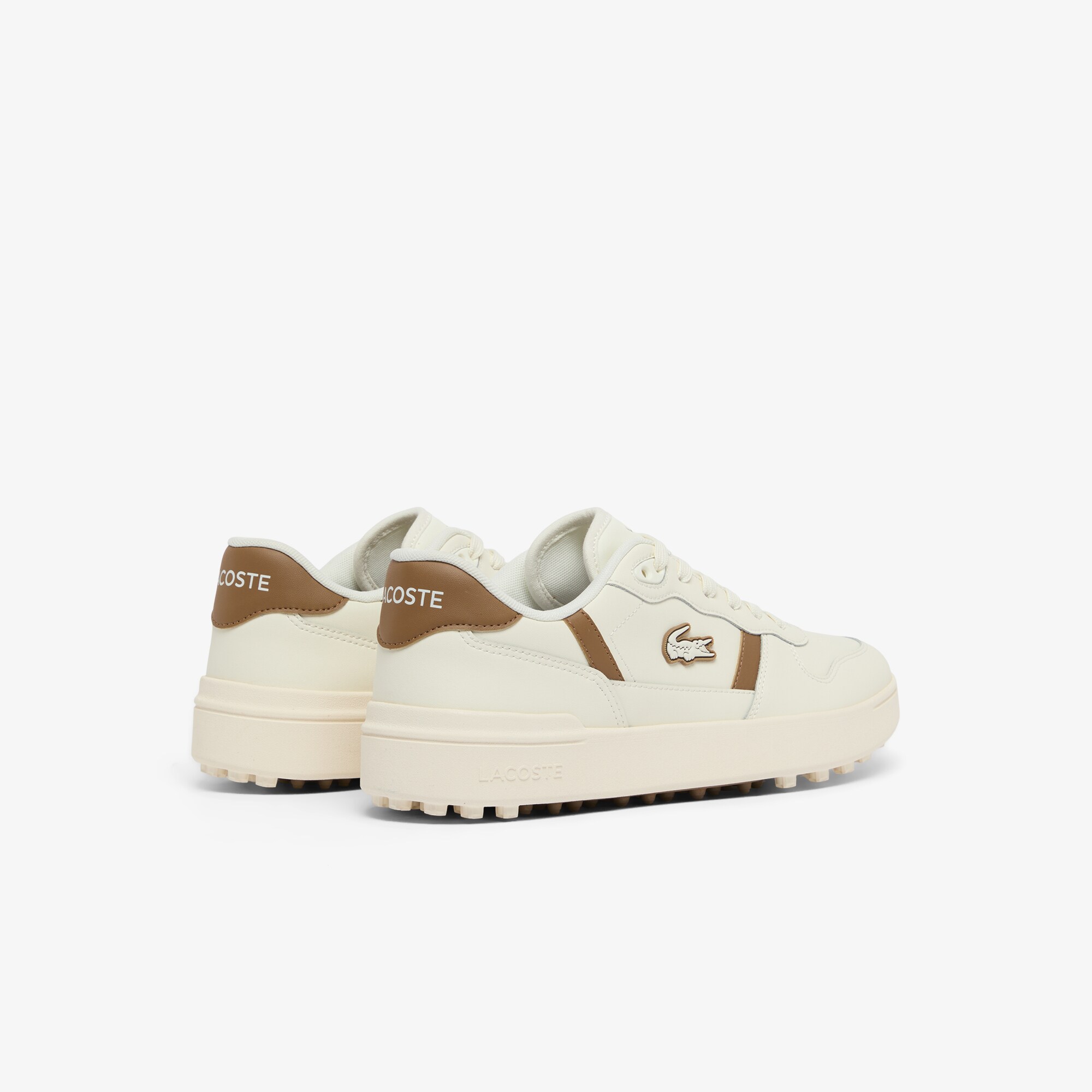 Men's T-Clip Golf Leather Golf Shoes image number 2