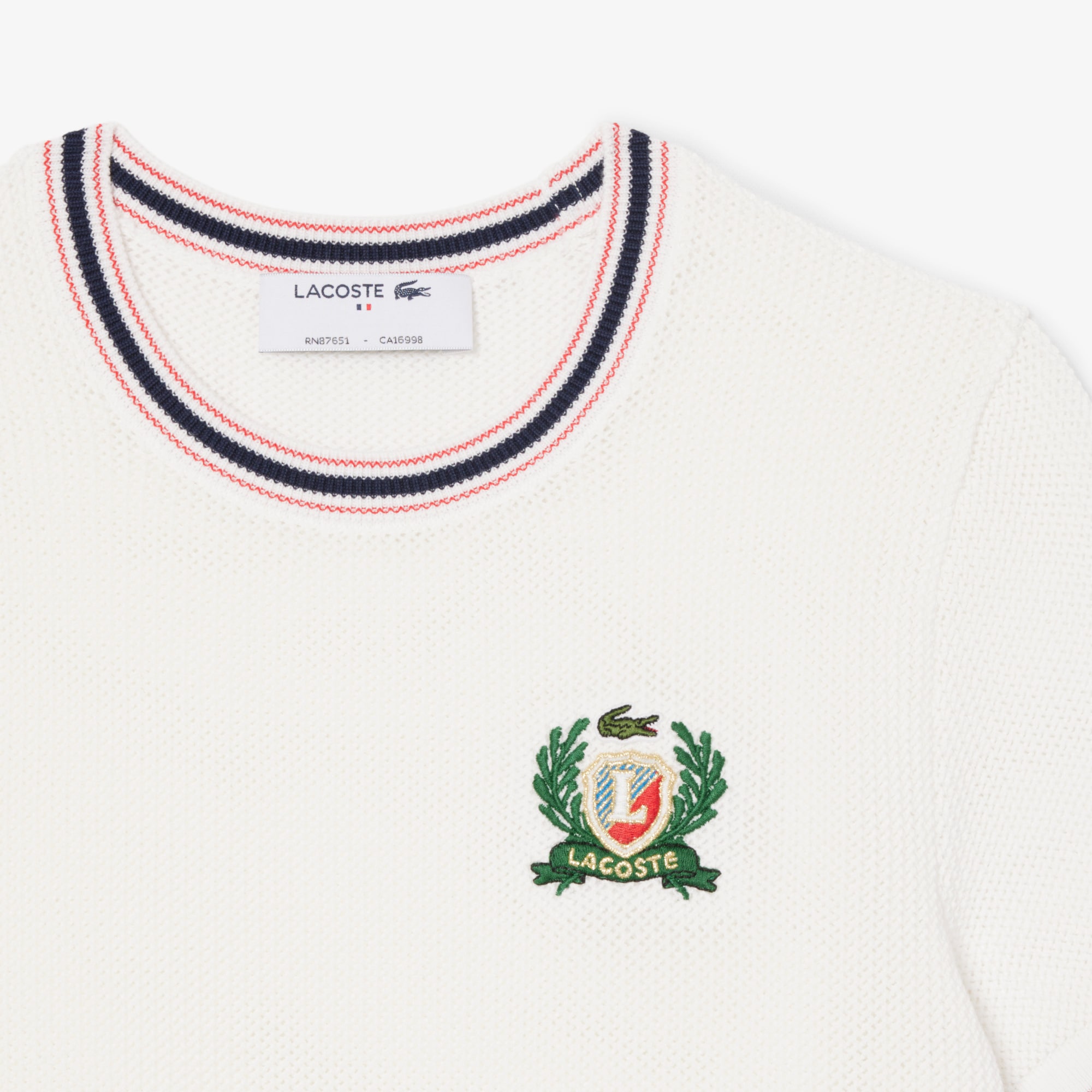 French Made Embroidered Shield Sweater image number 4