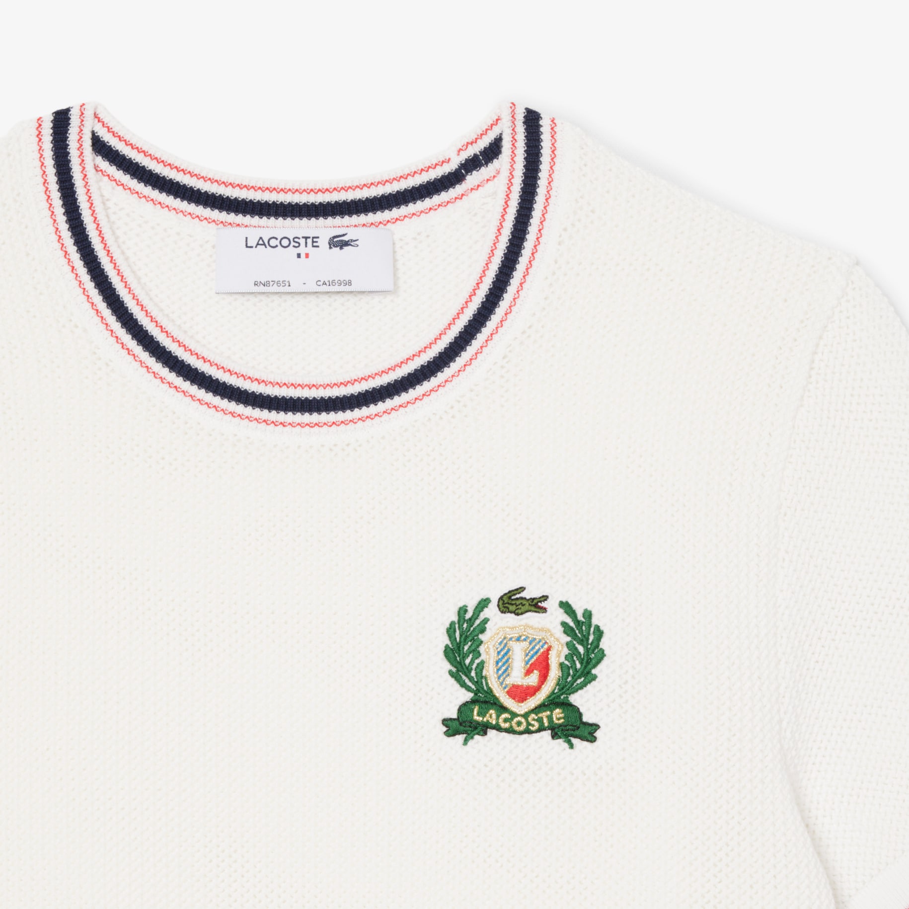 French Made Embroidered Shield Sweater image number 4