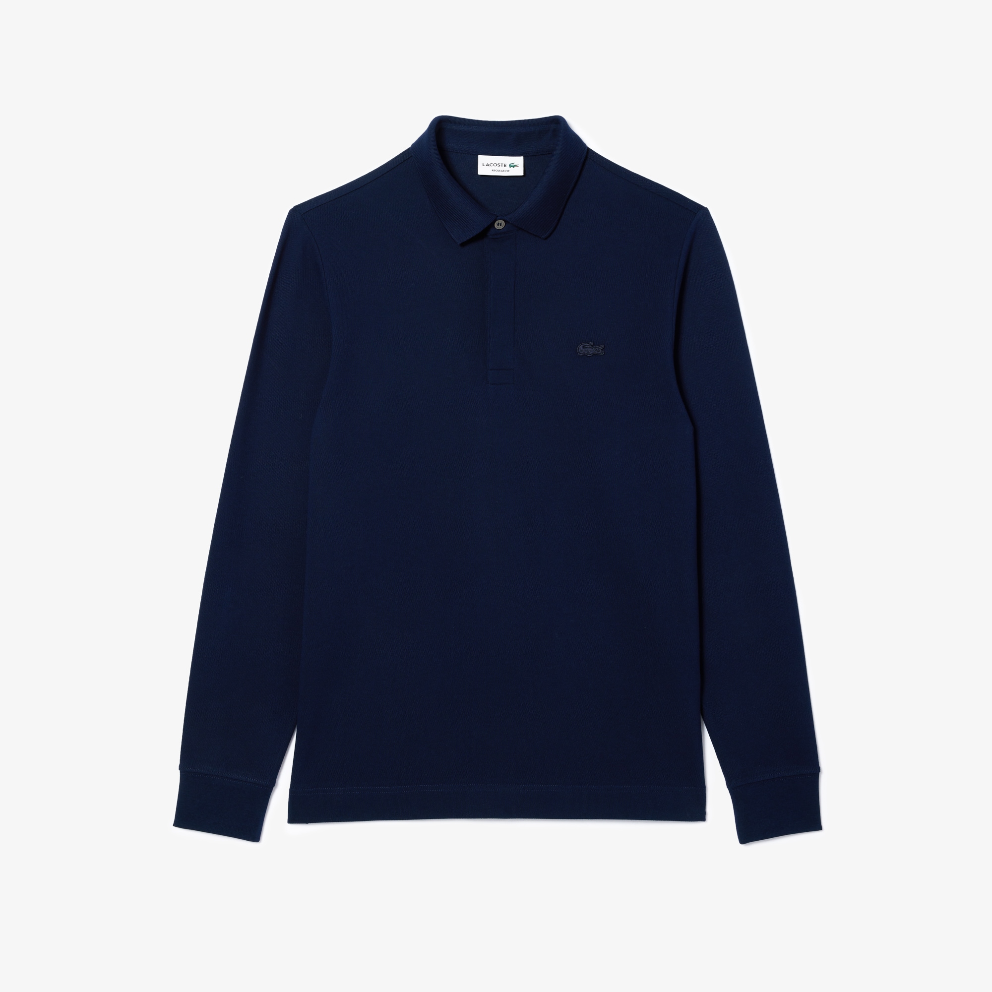 Smart Paris long sleeve stretch cotton Polo Shirt image number 3