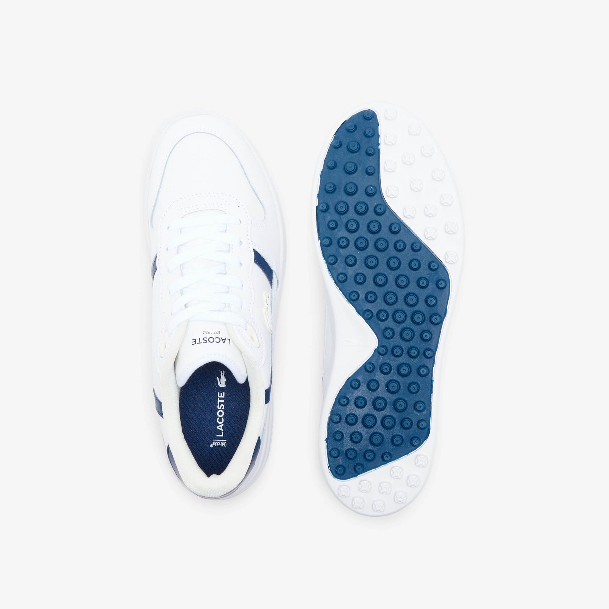 Men's T-Clip Golf Leather Golf Shoes image number 3