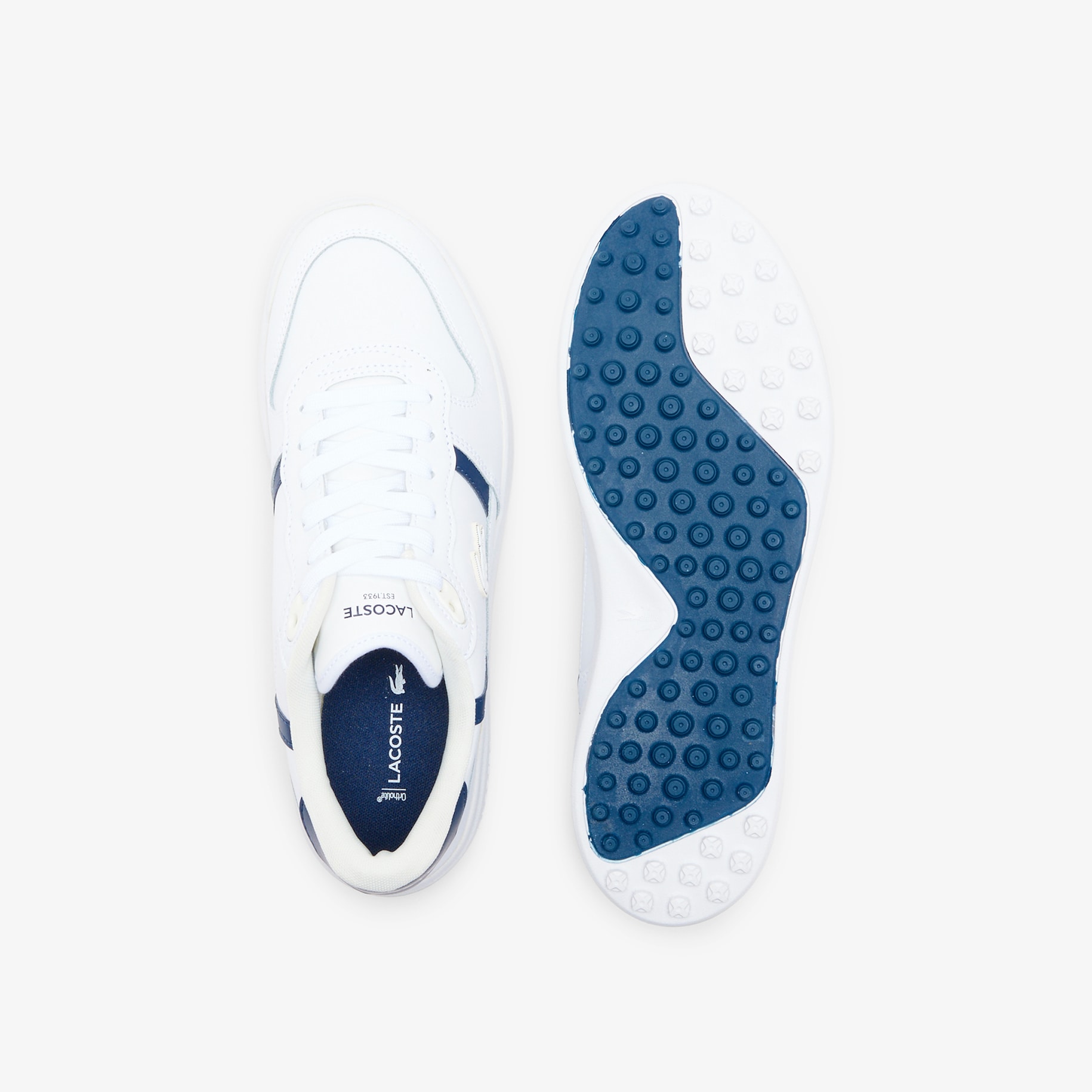 Men's T-Clip Golf Leather Golf Shoes image number 3