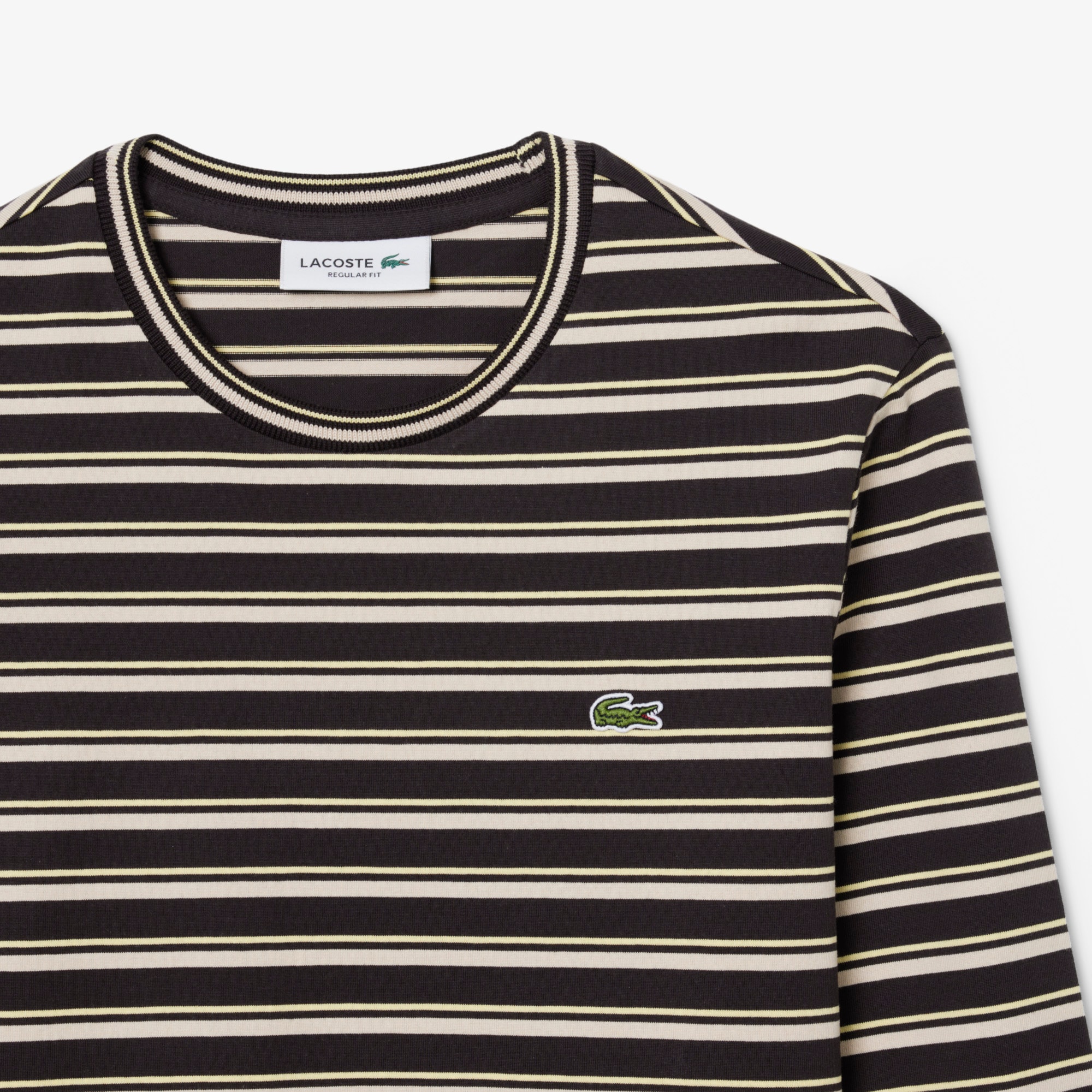 Long Sleeved Striped Jersey T-shirt image number 1