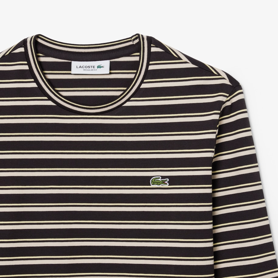Long Sleeved Striped Jersey T-shirt image number 1