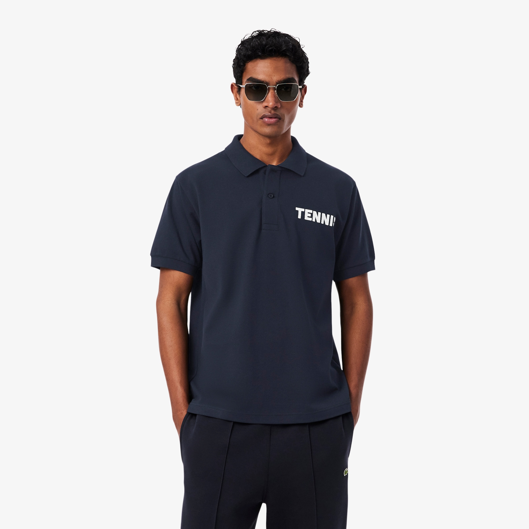 Classic Fit Printed Petit Piqu&eacute; Polo Shirt image number 0