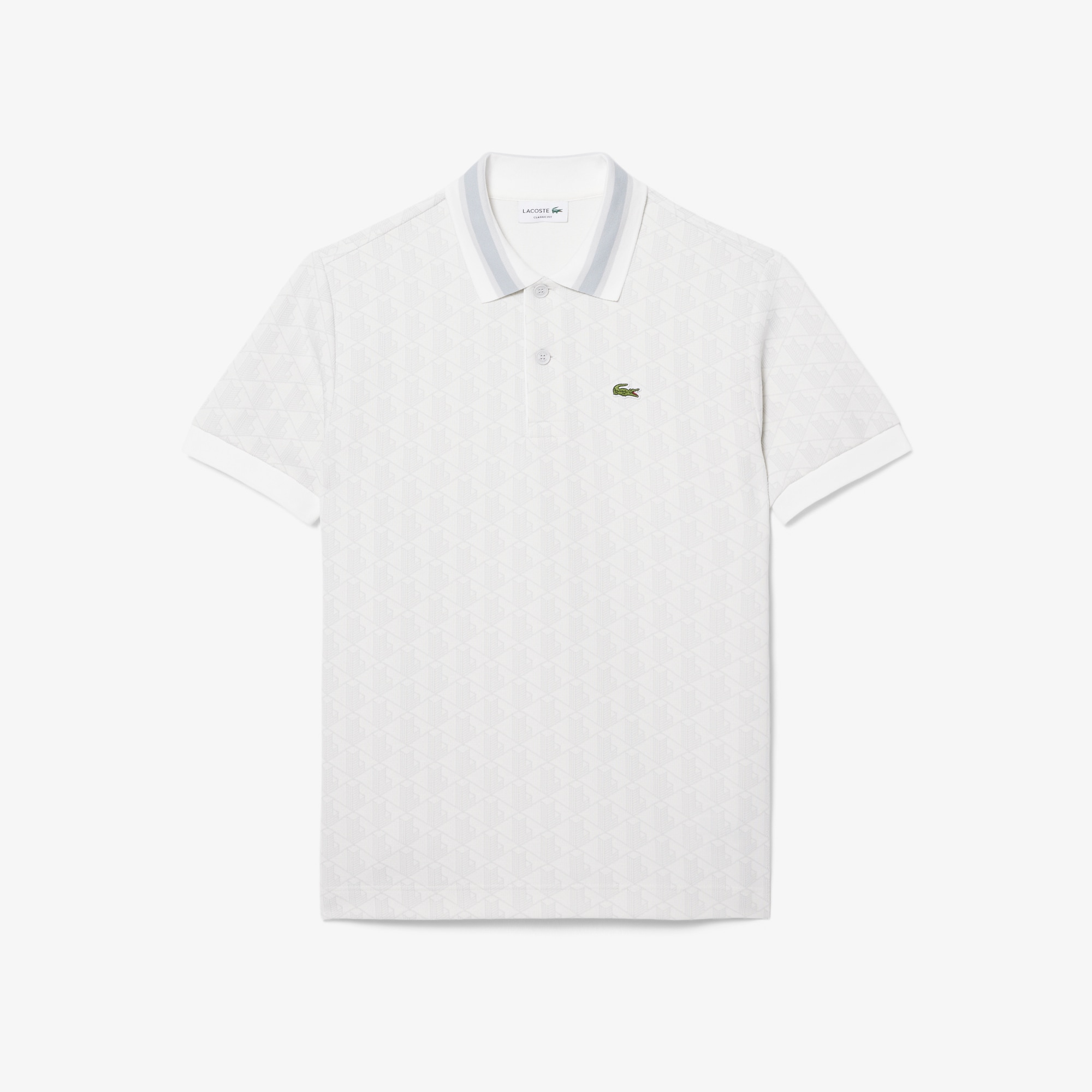 Classic Fit Monogram Jacquard Polo Shirt image number 3