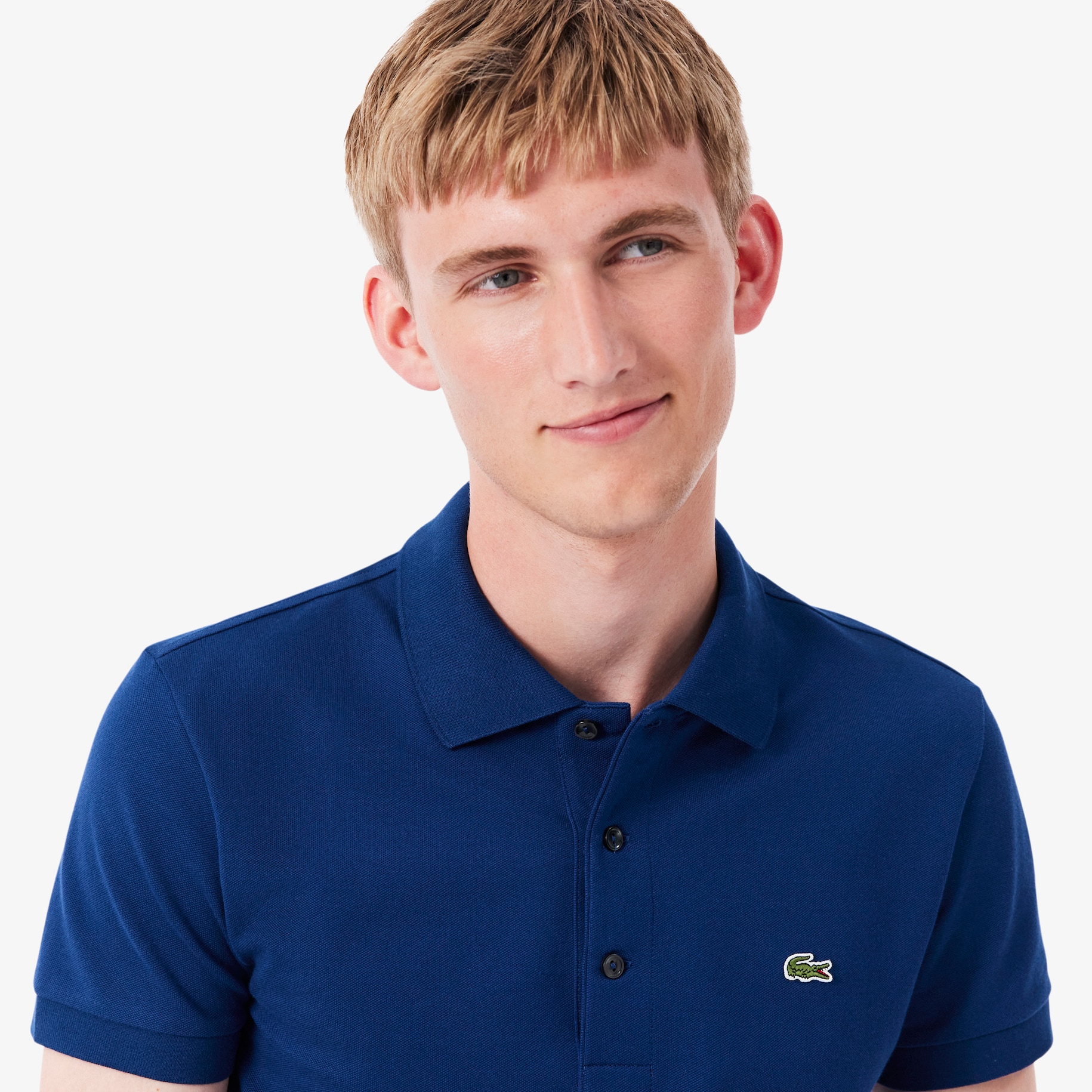 Slim Fit Stretch Mini Piqu&eacute; Polo Shirt image number 1