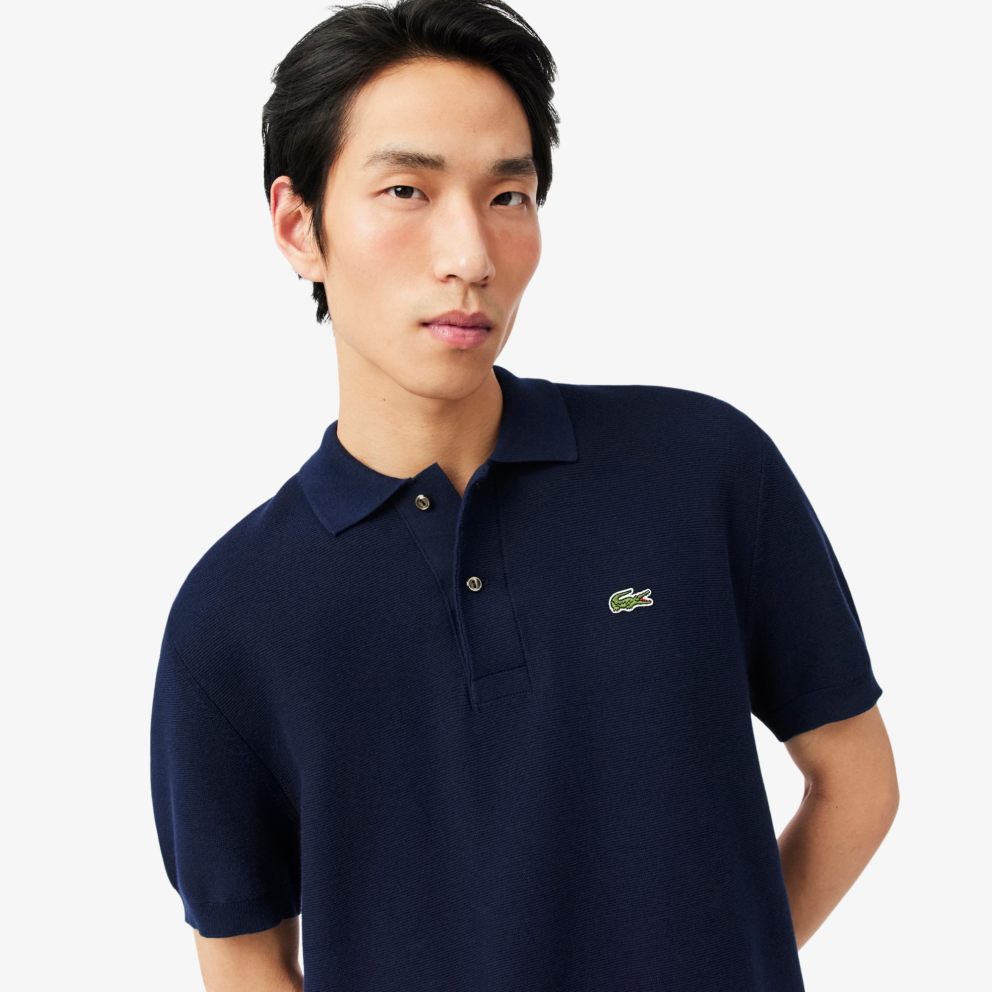 Classic Fit Knitted Polo Shirt image number 1