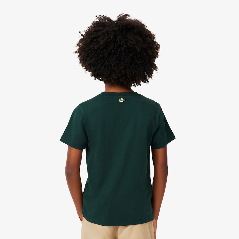 Crocodile Print Cotton T-shirt image number 2