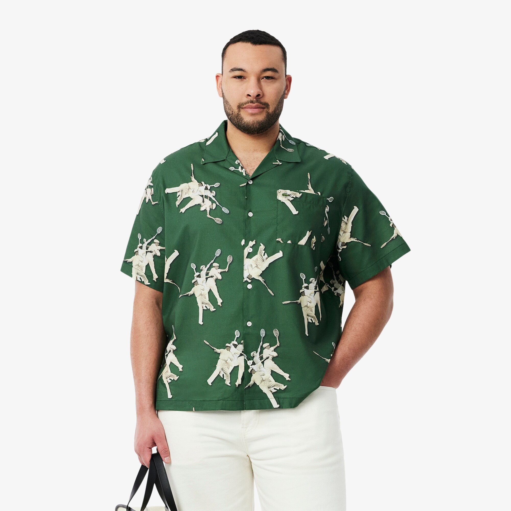 Relaxed Fit Ren&eacute; Lacoste Print Shirt image number 8