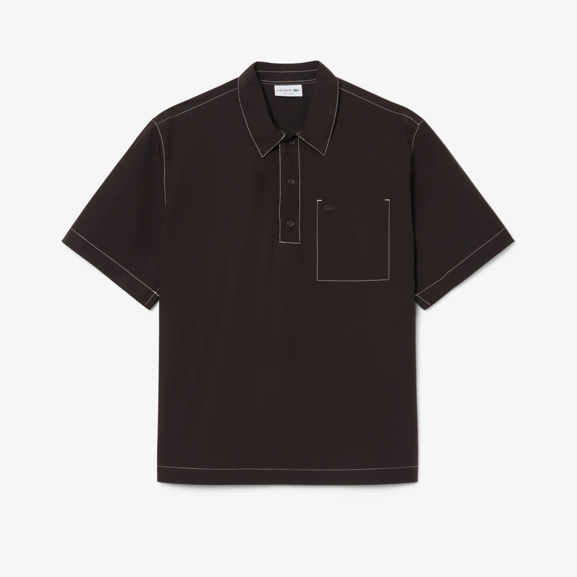 Relaxed Fit Short Sleeved Poplin Shirt image number 3