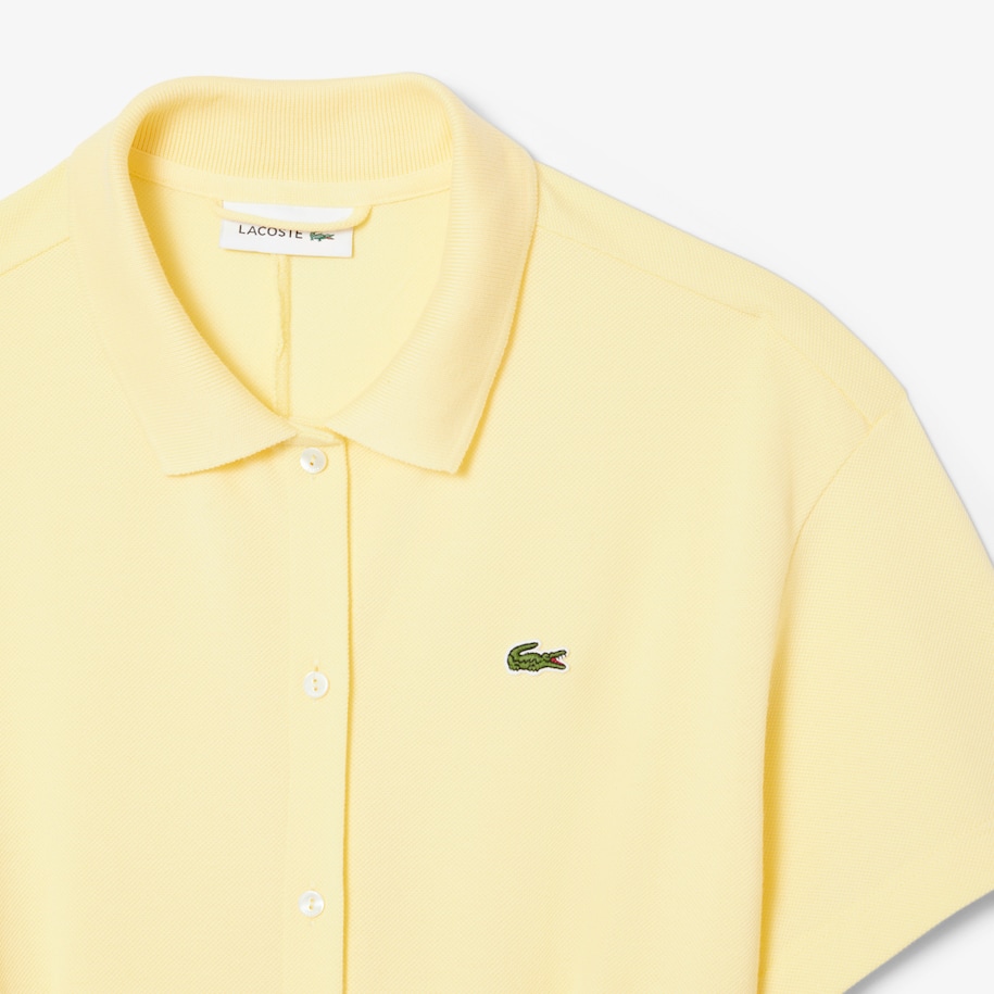 Flared Mini-Piqu&eacute; Polo Dress image number 4