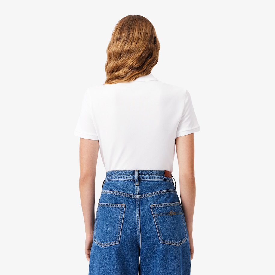 L.12.D Slim Fit Stretch Mini Piqué Polo Shirt image number 2