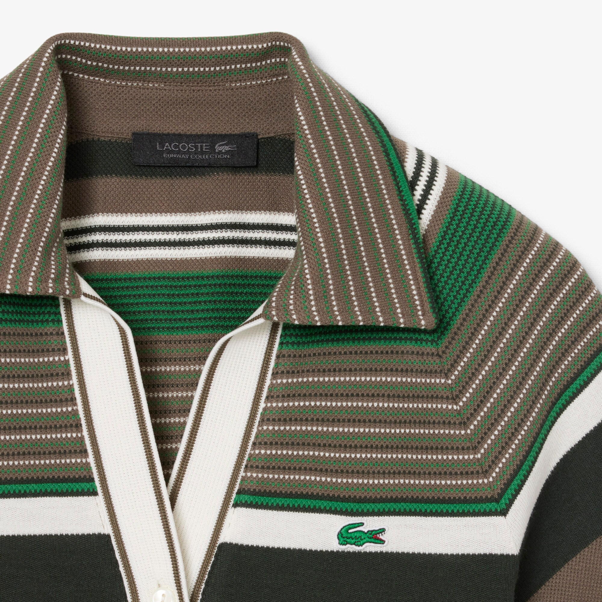 Runway Slim Fit Striped Piqu&eacute; Polo Shirt image number 5