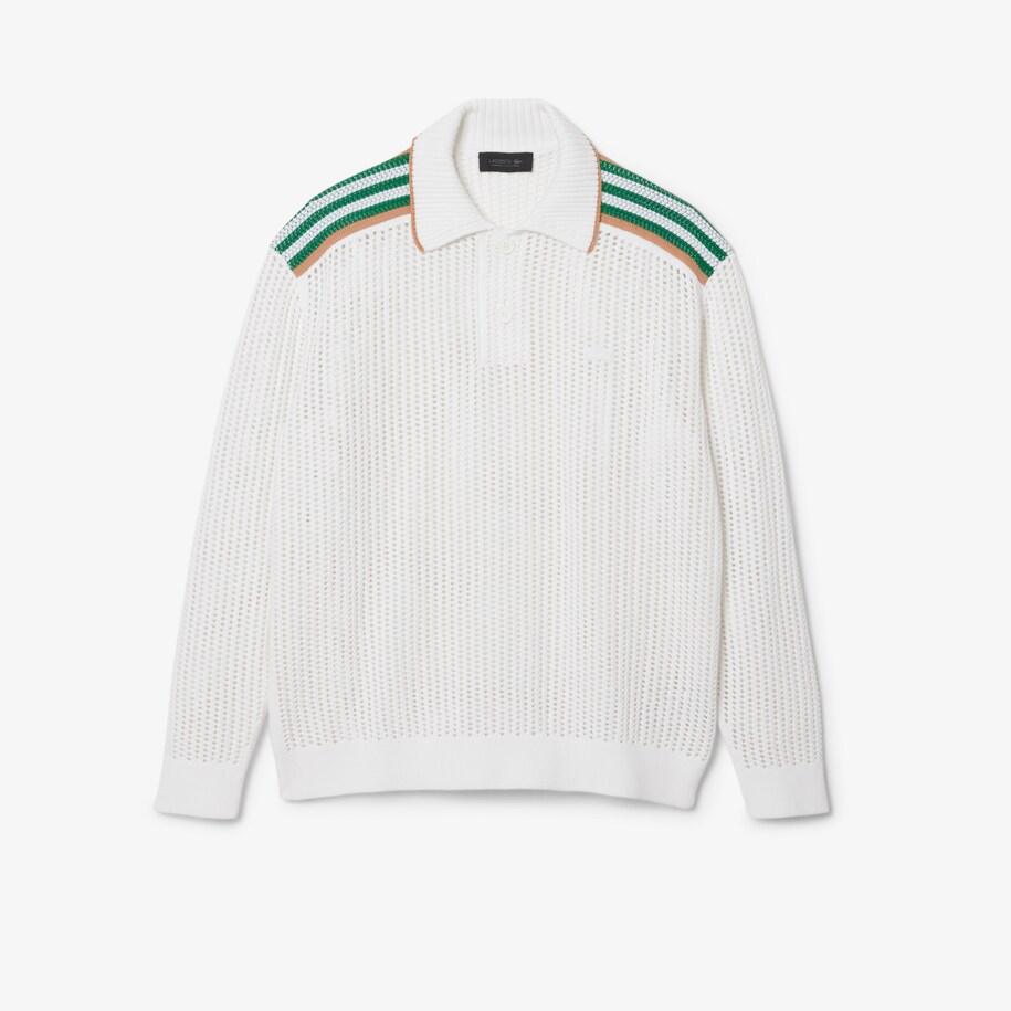 Runway Long Sleeved Knit Polo image number 3