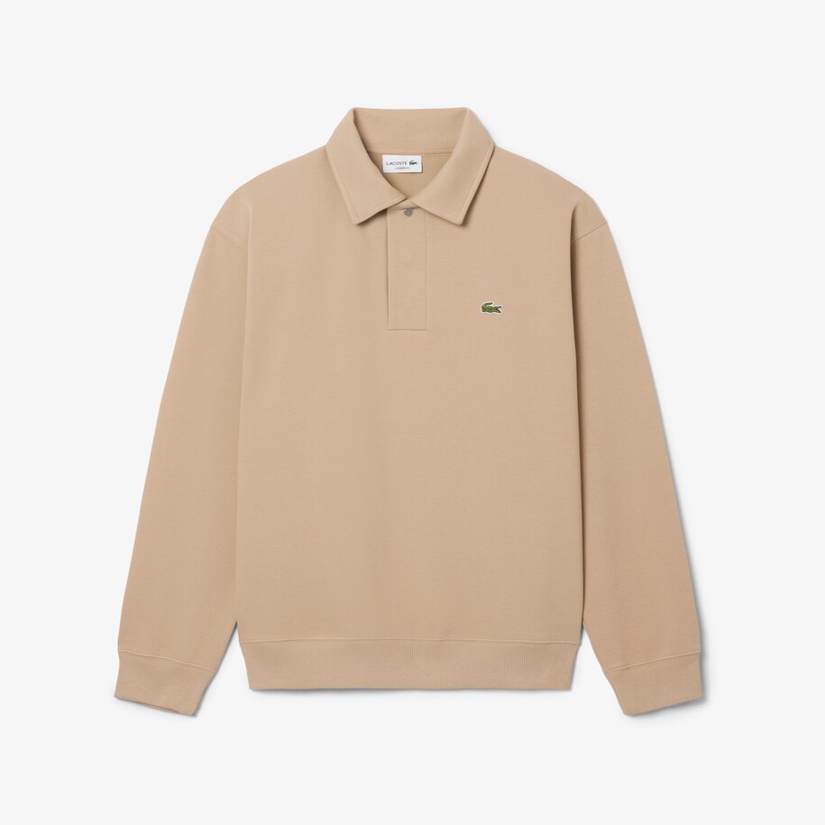 Polo Collar Piqu&eacute; Sweatshirt image number 3