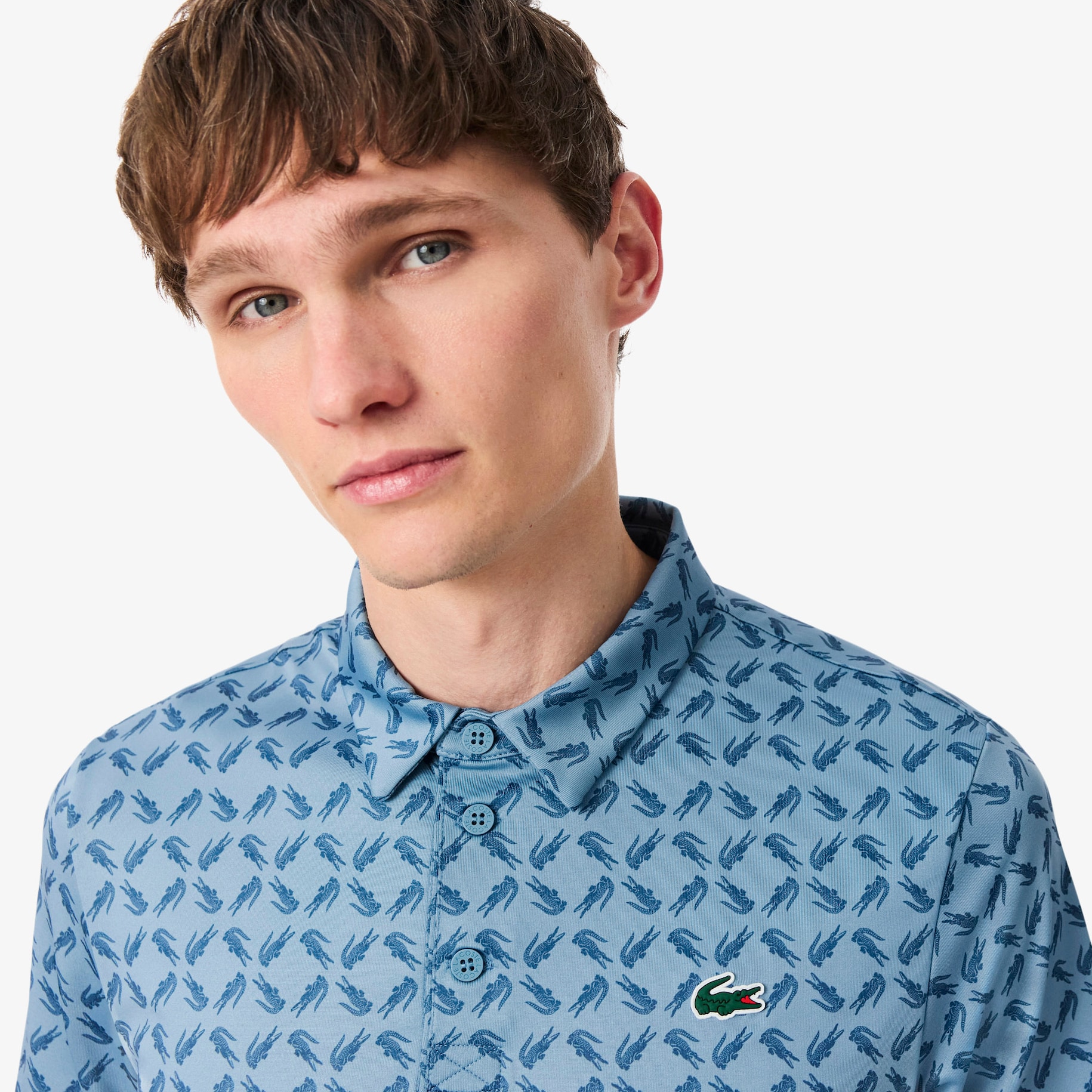 Regular Fit Printed Golf Polo Shirt image number 1