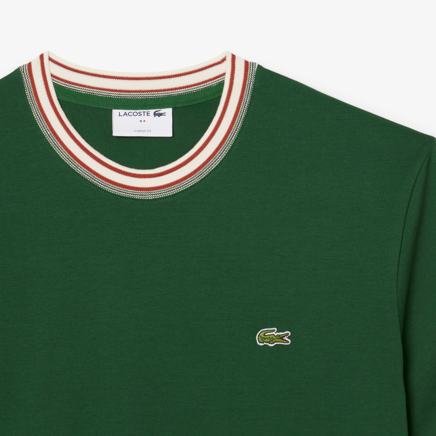 French Made Stripe Neck T-shirt image number 4