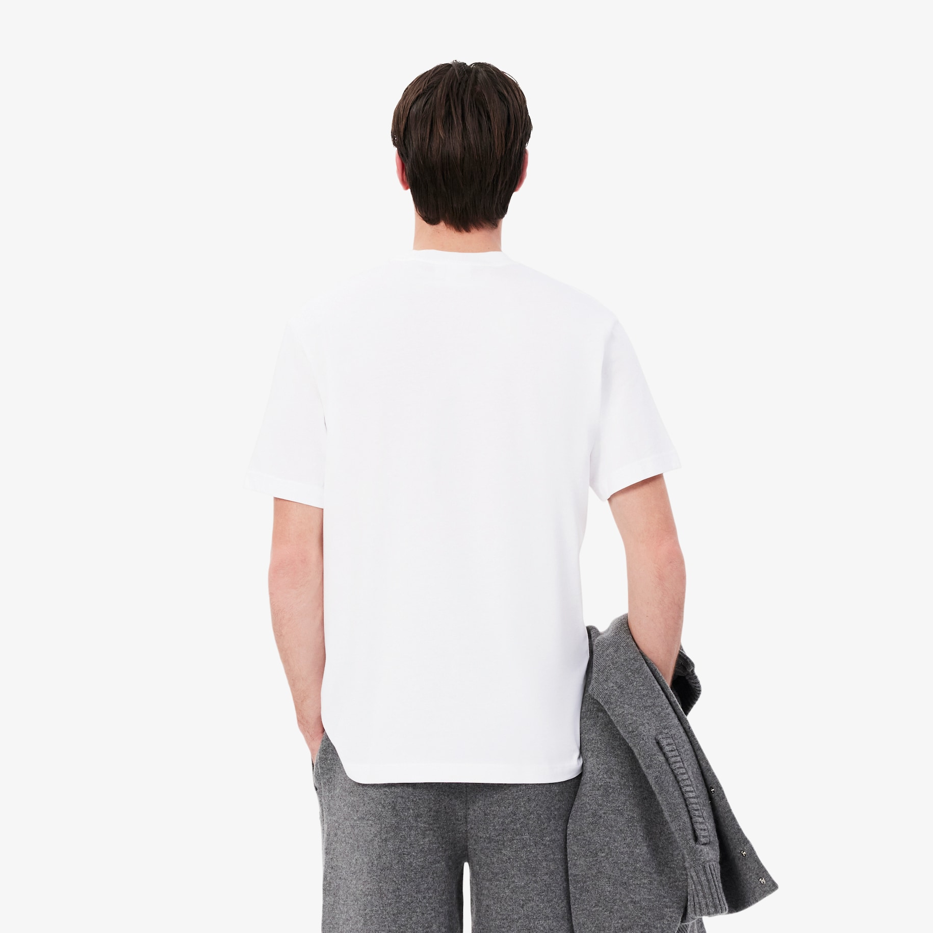 Cotton T-shirt with Breast Pocket image number 2