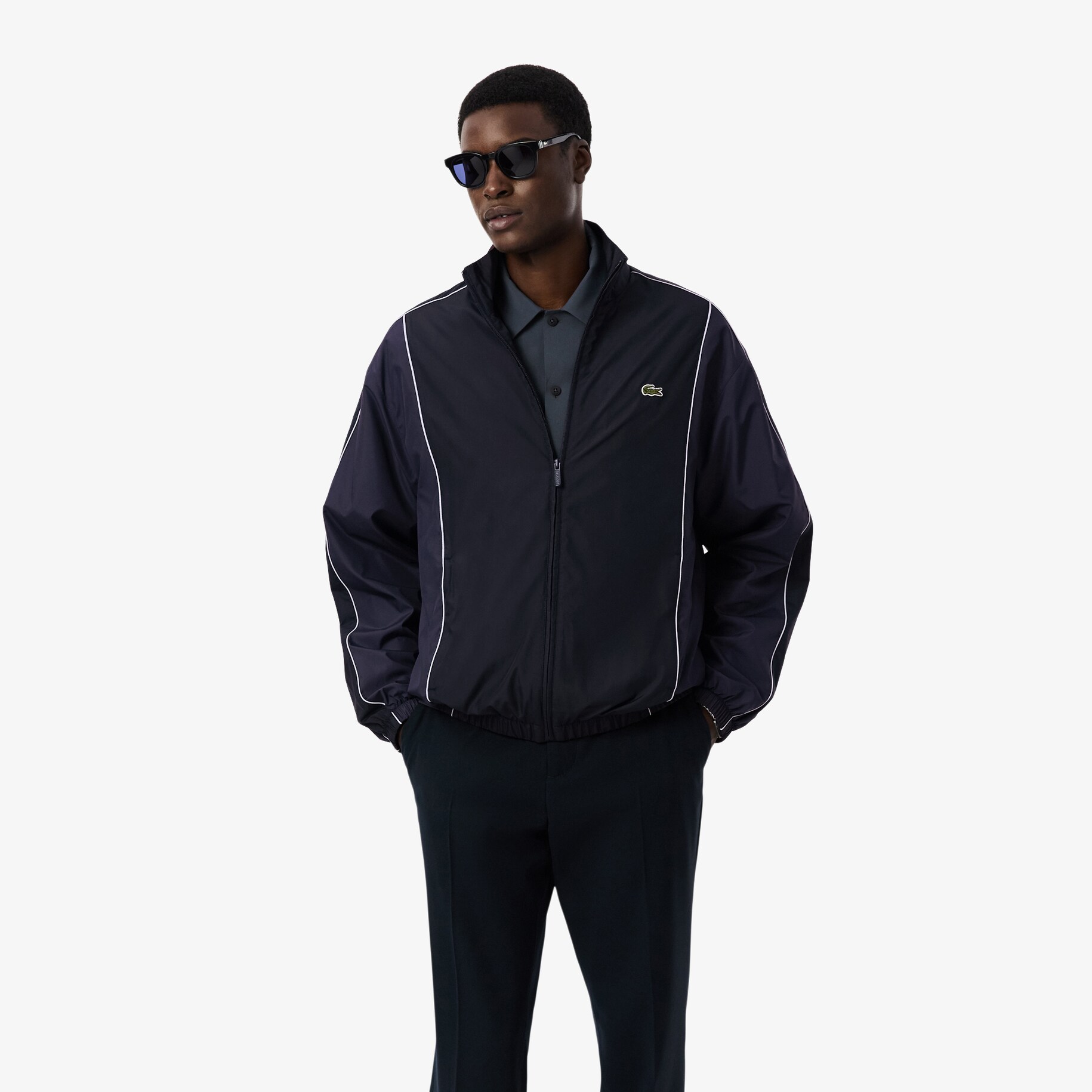 Colour-Block Water-Repellent Track Jacket image number 0