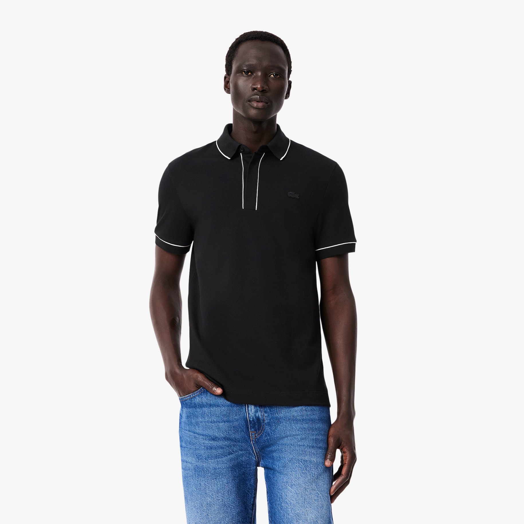 Regular Fit Paris Stretch Piqué Polo Shirt image number 0