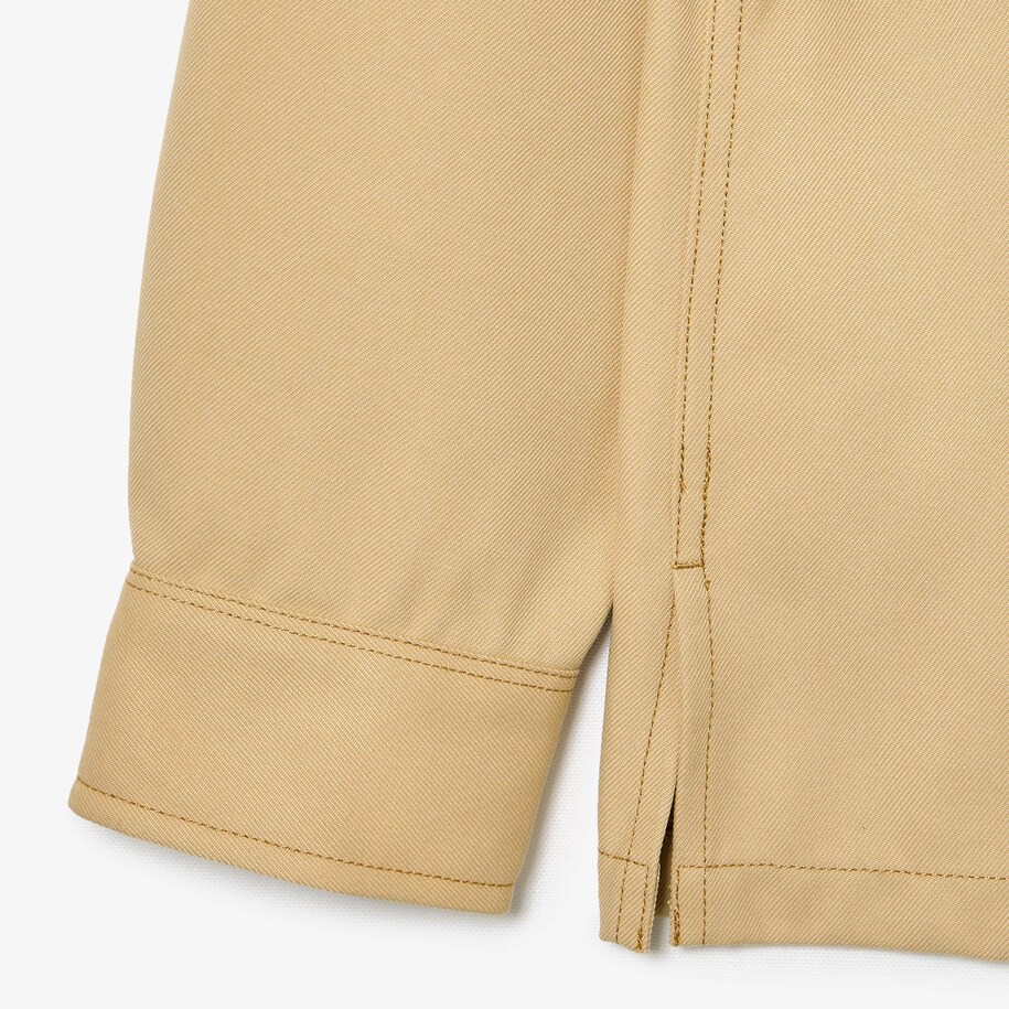 Heavy Cotton Twill Overshirt with Pockets image number 5