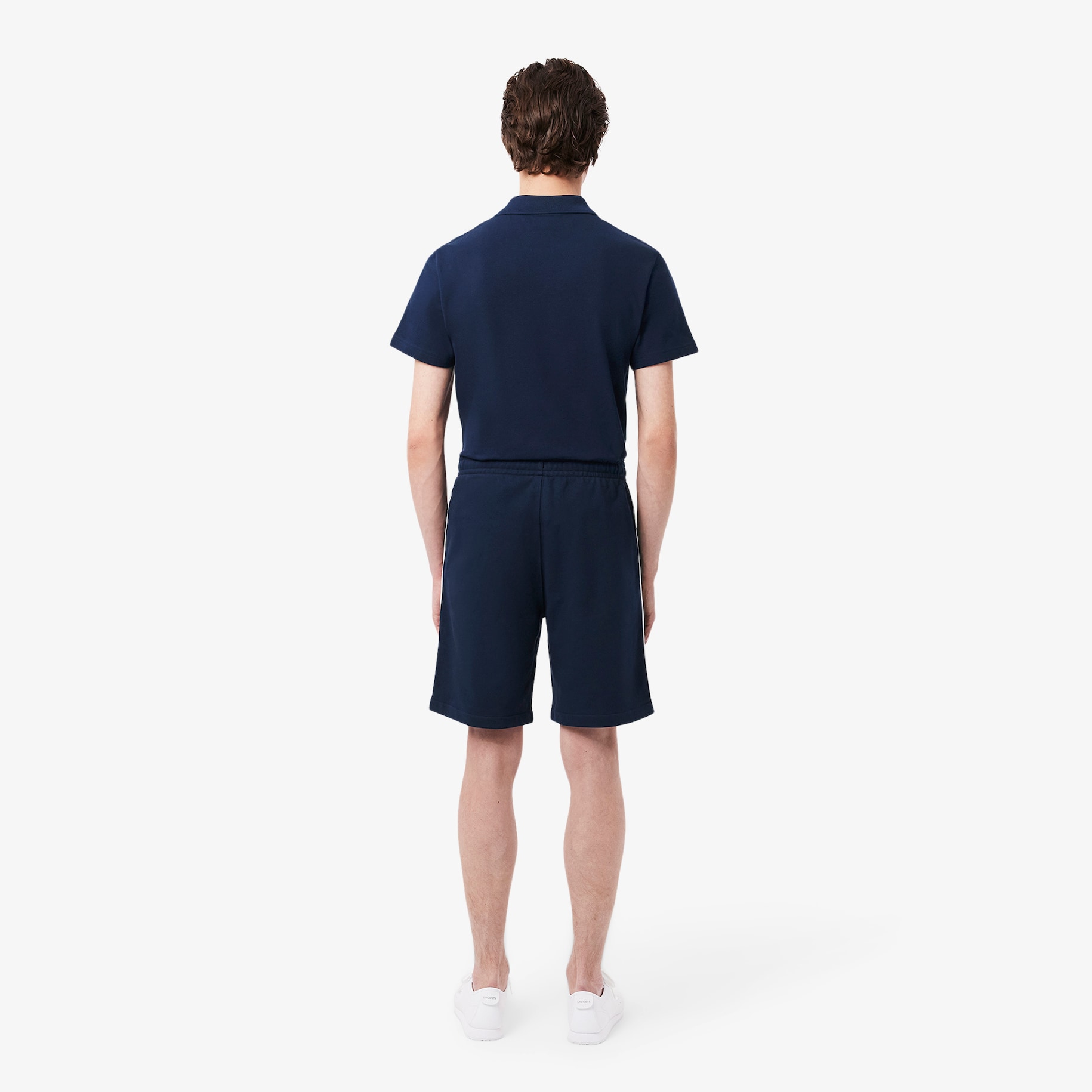 Logo Trim Cotton Fleece Shorts image number 2