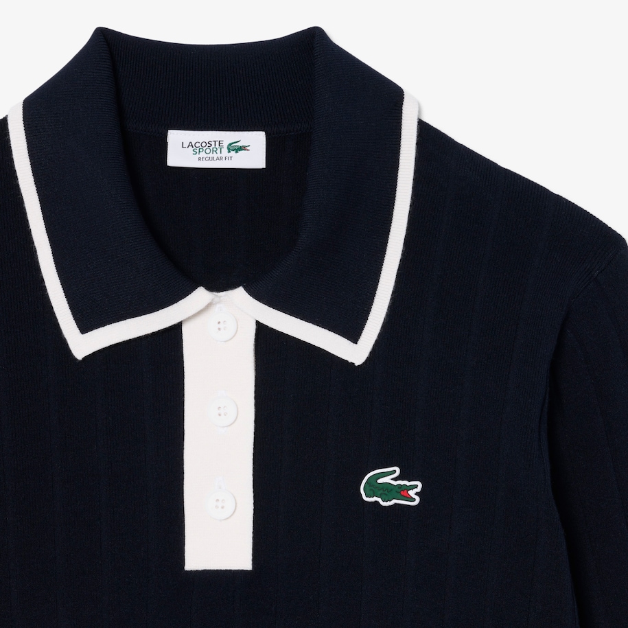 Polo Collar Stretch Golf Sweater image number 4